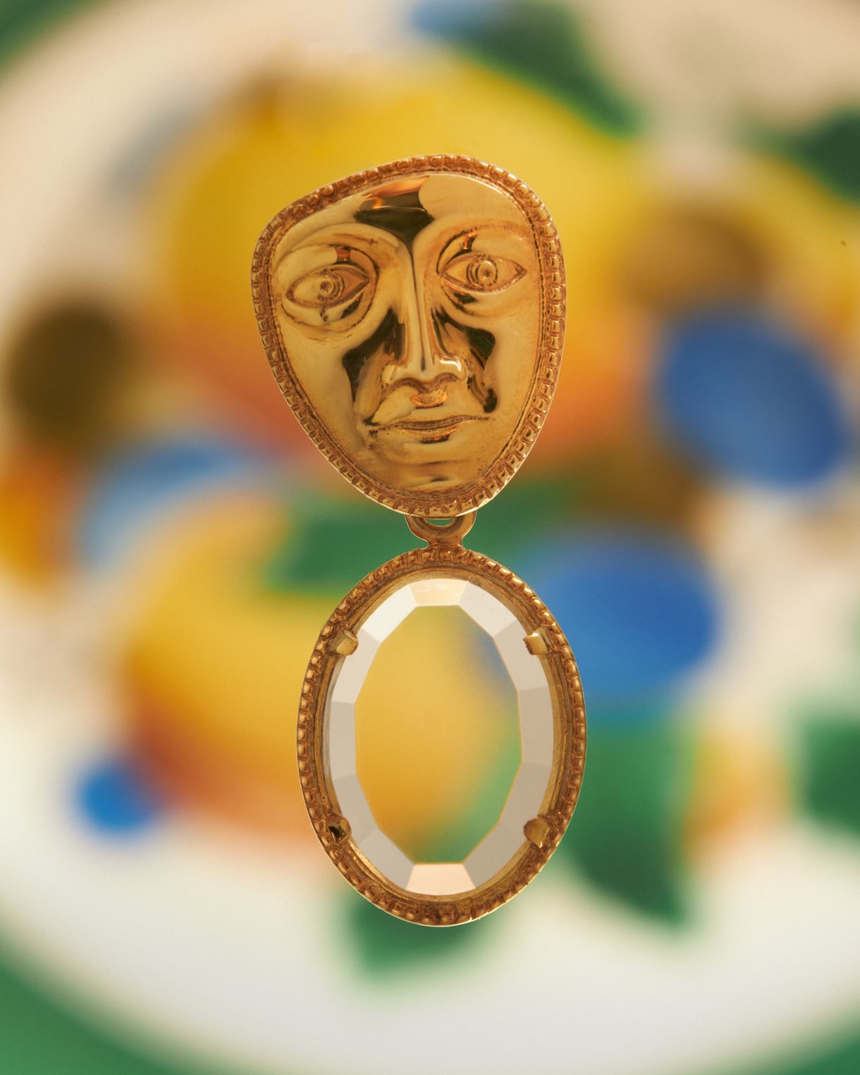Transparent Earrings Atlas heads
