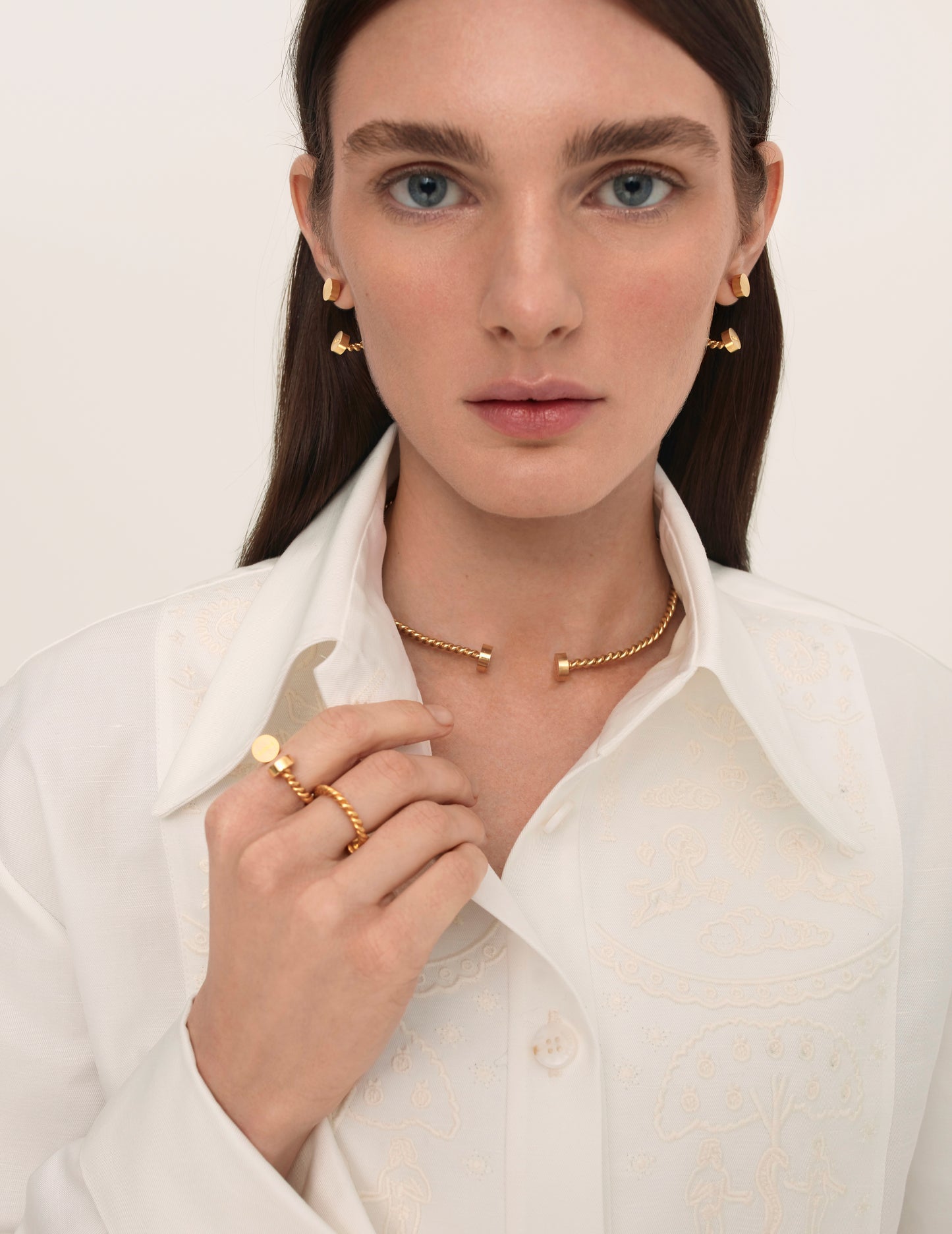 Hryvna Gold-Plated Ring