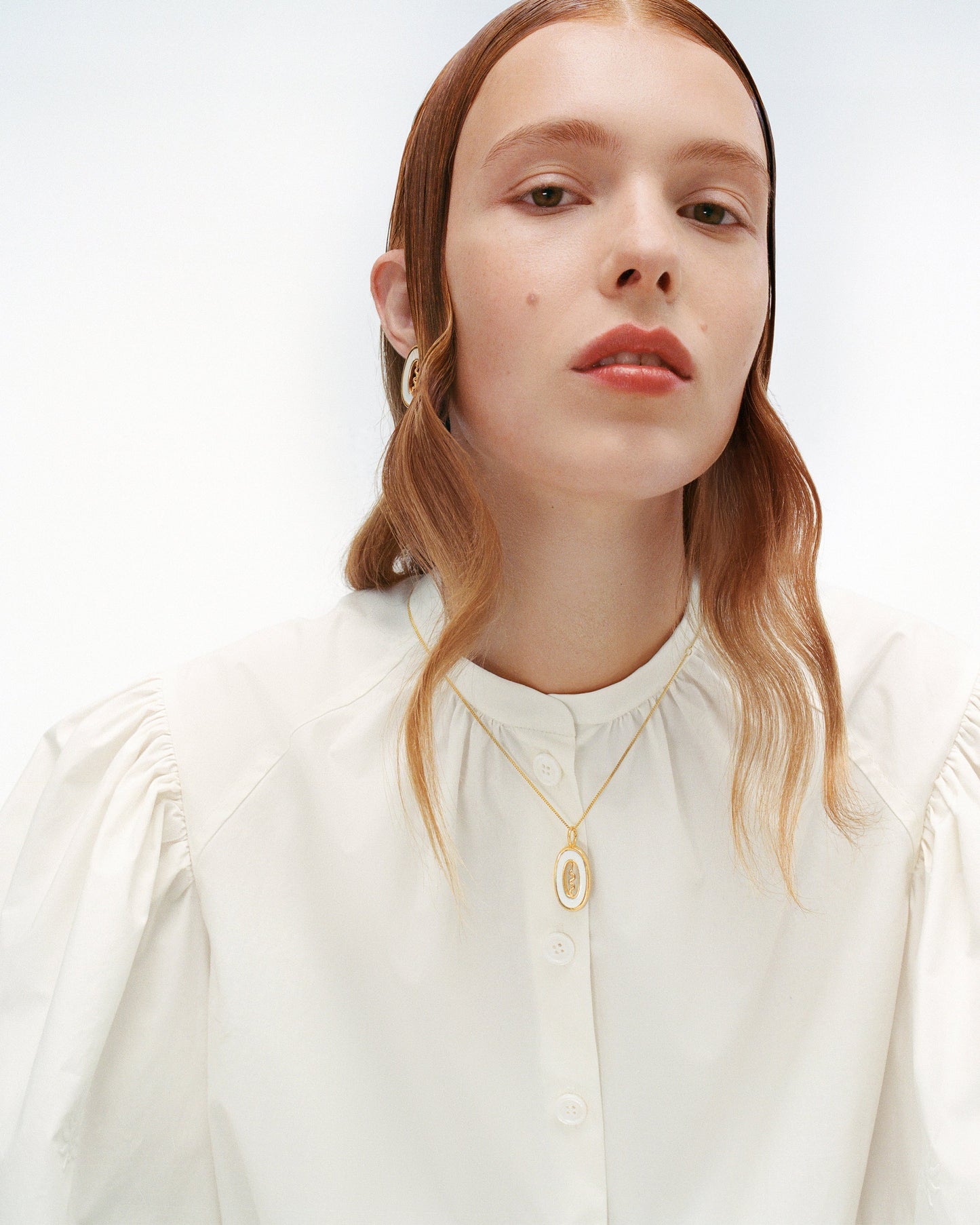 Serpent Necklace in White