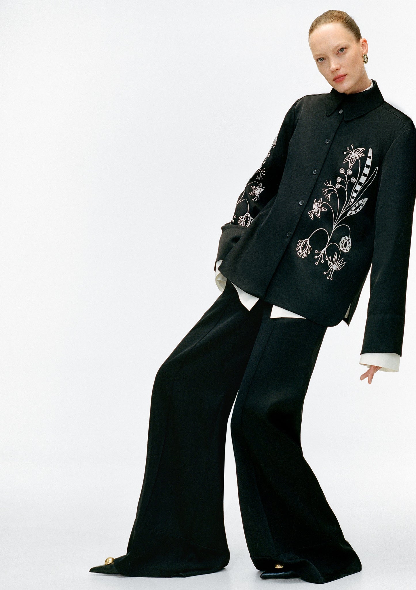 Fedora Embroidered Shirt