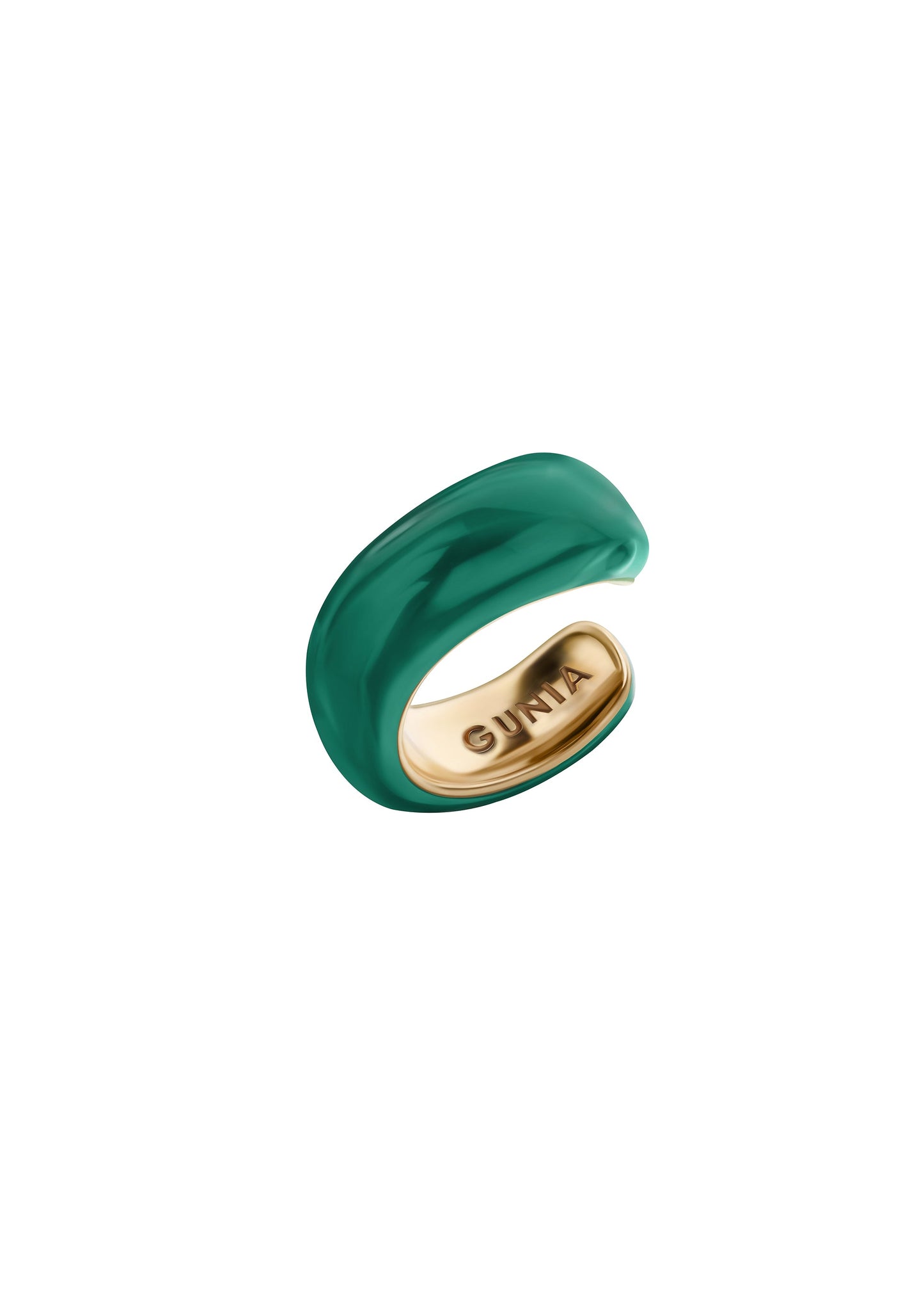 Tyras Ear Cuff in Emerald Green