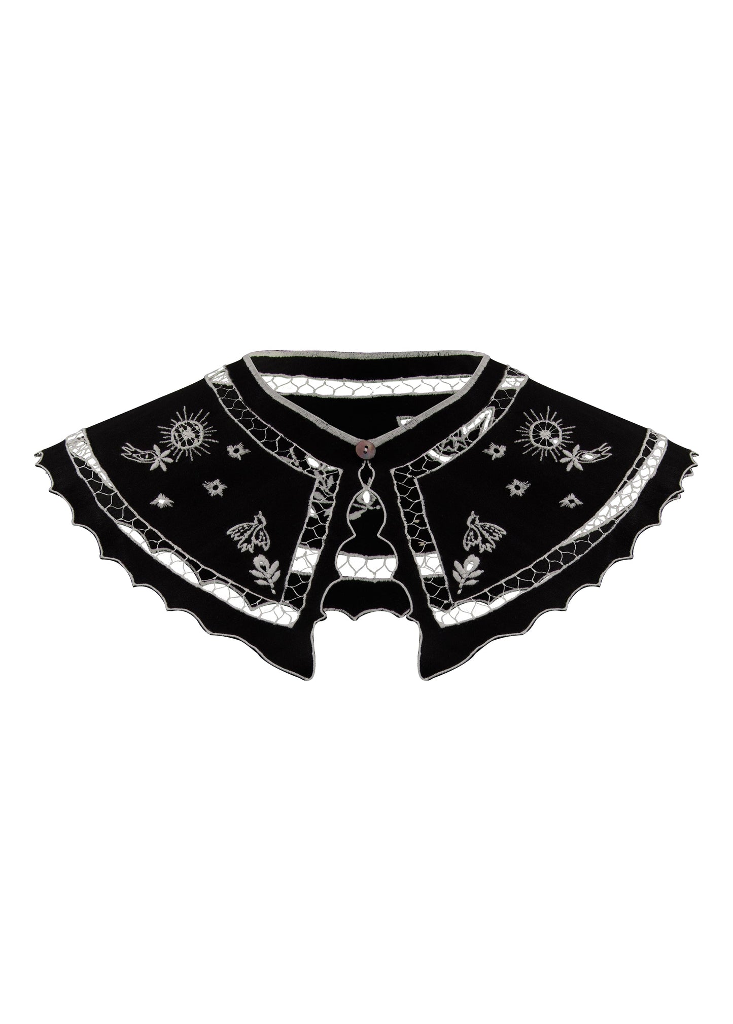 Vytynanka Triangle Collar in Black