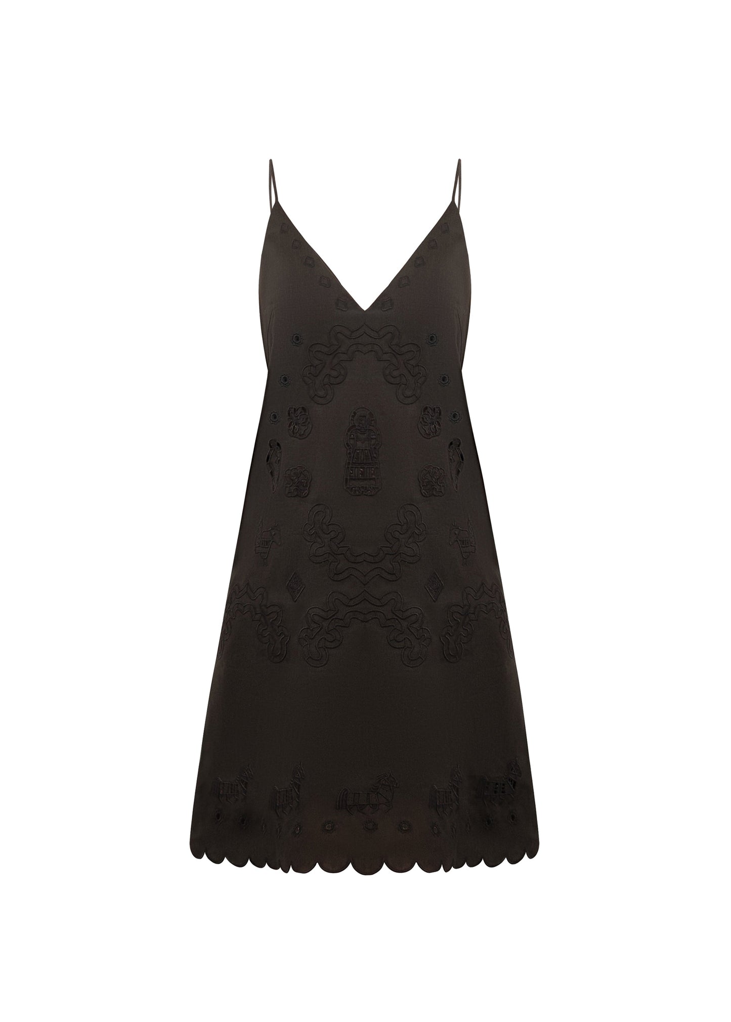 Oliviia Embroidered Mini Dress