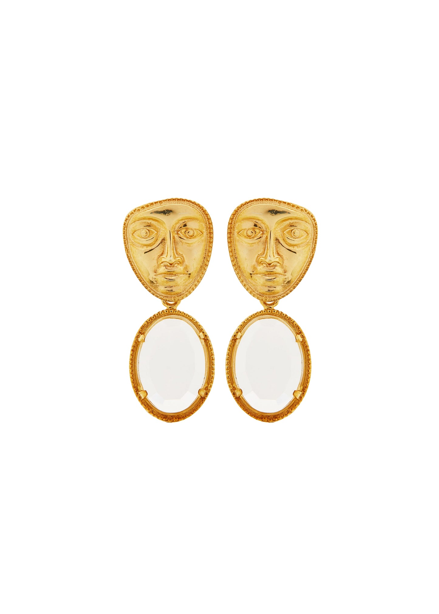 Transparent Earrings Atlas heads