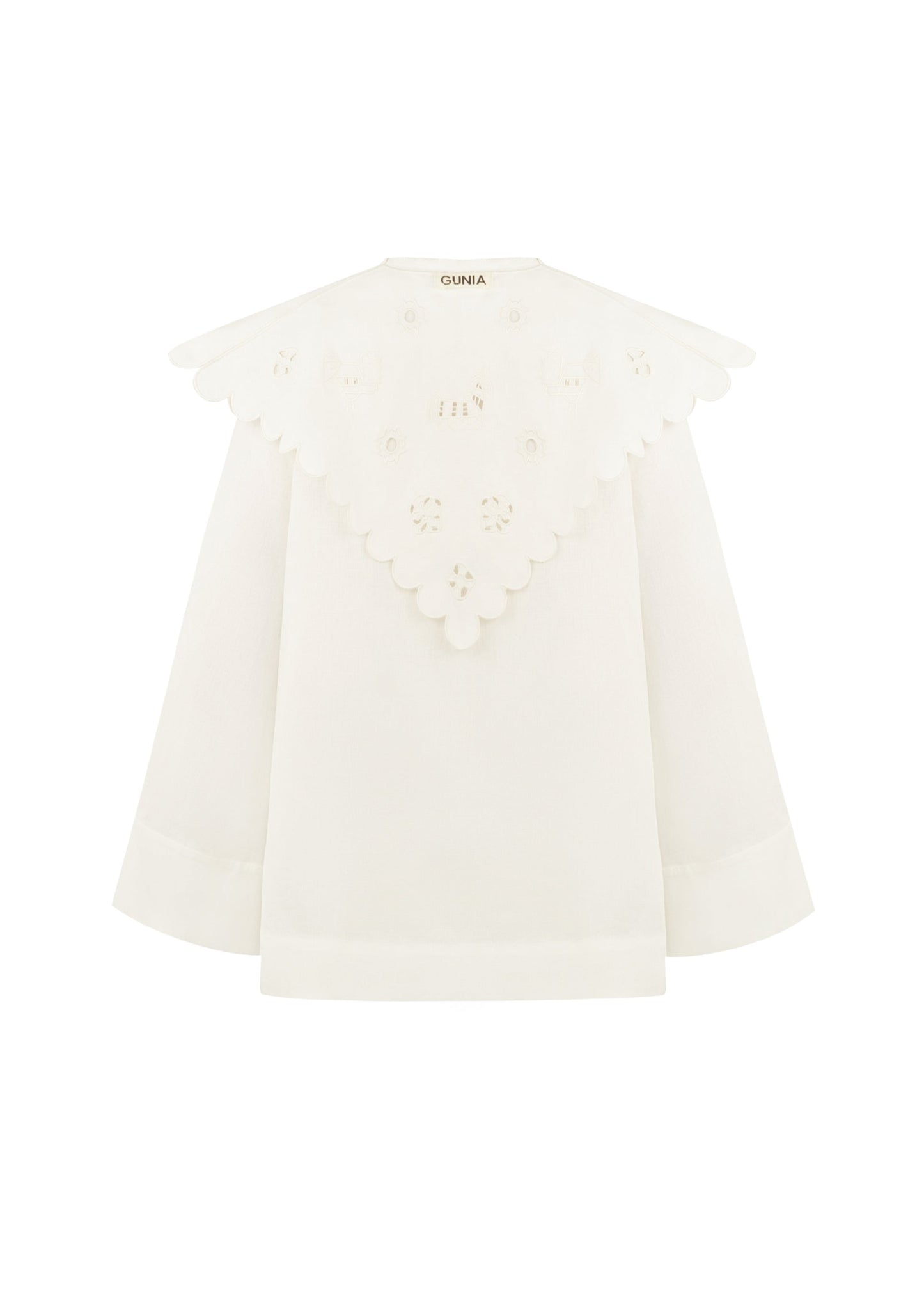 Severyna Shirt with Embroidered Collar