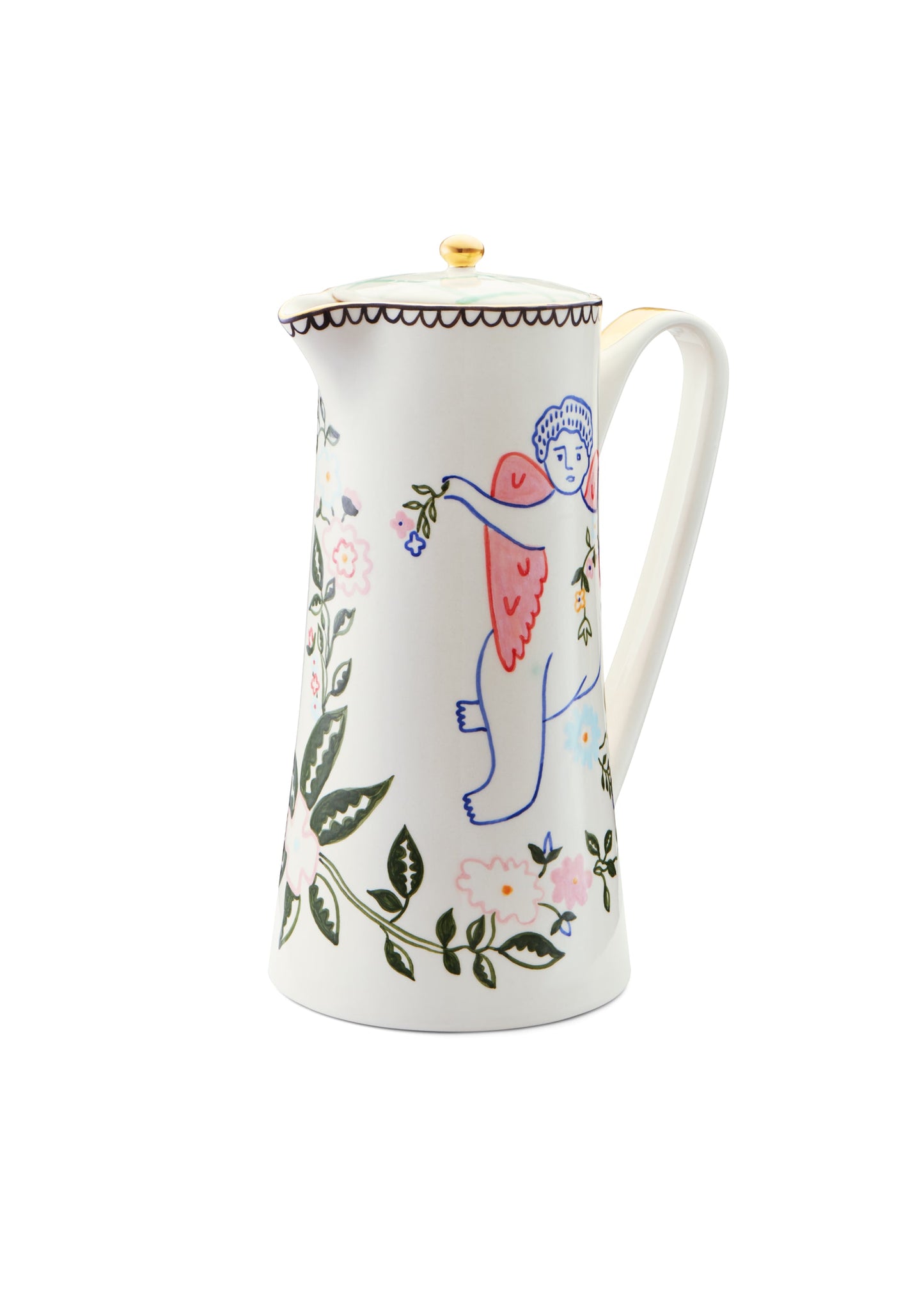 Jug with an angel