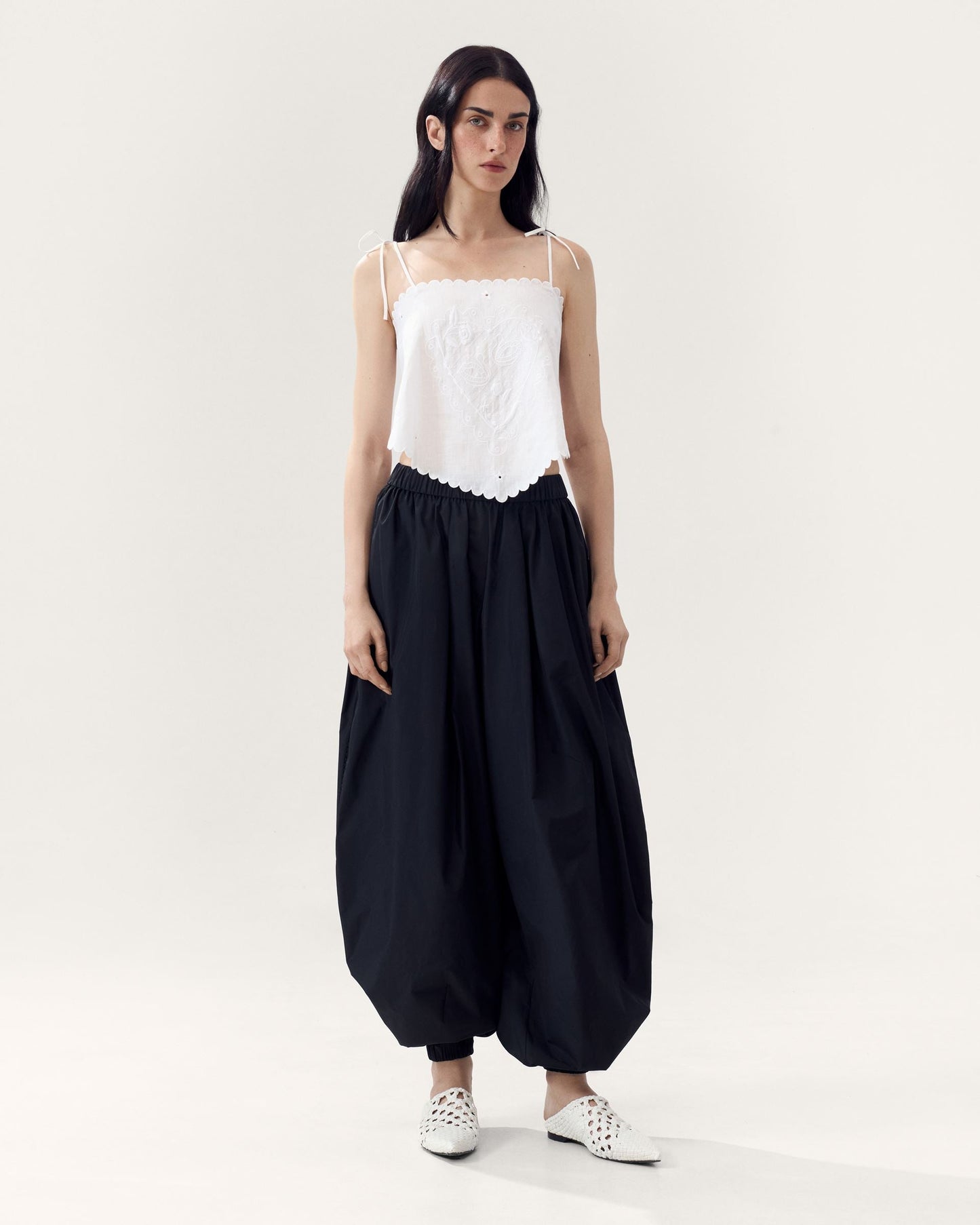 Lybid Scarf Top in Cream