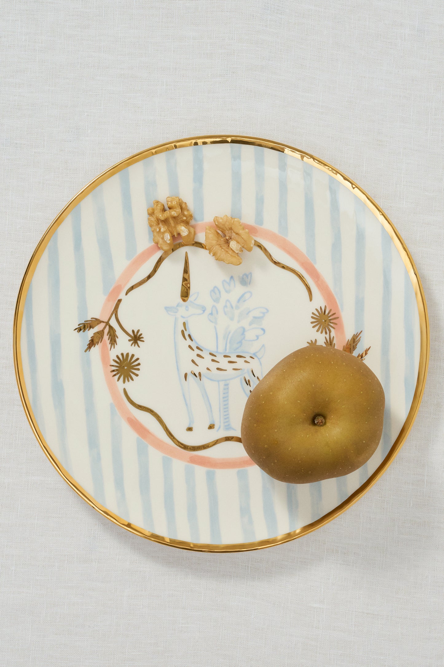 Unicorn Plate in Blue