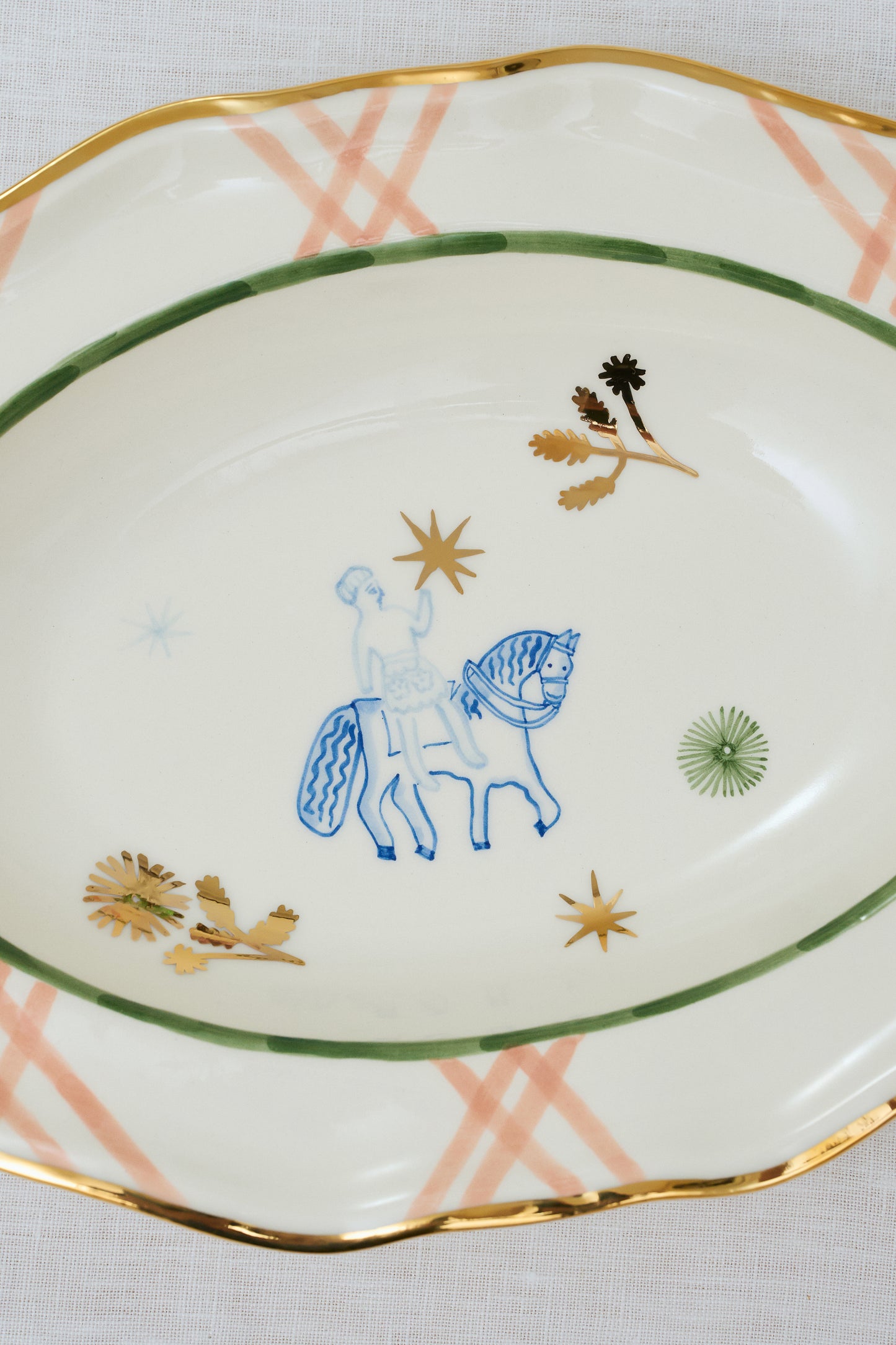 Horseman Plate with Stars