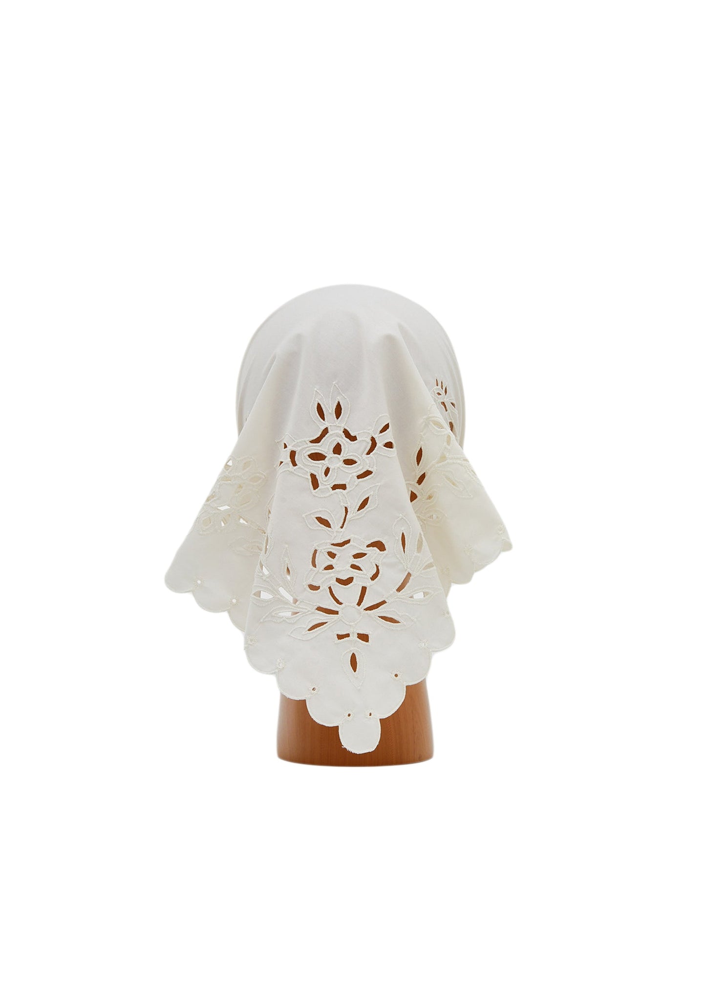 White Vytynanka Headscarf
