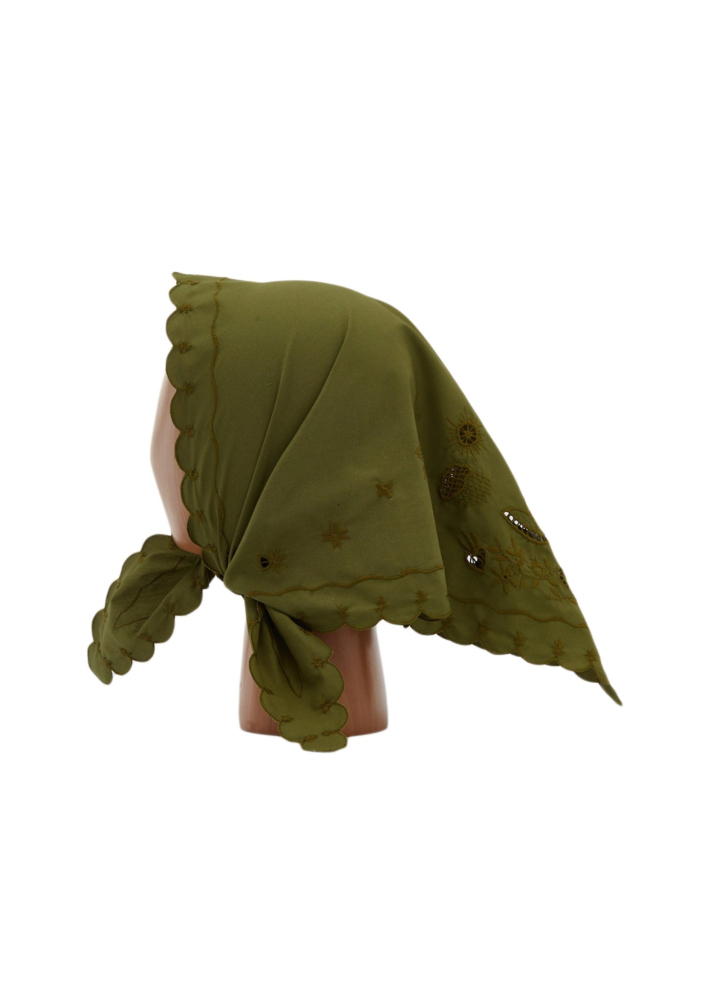 Khaki Vytynanka Headscarf