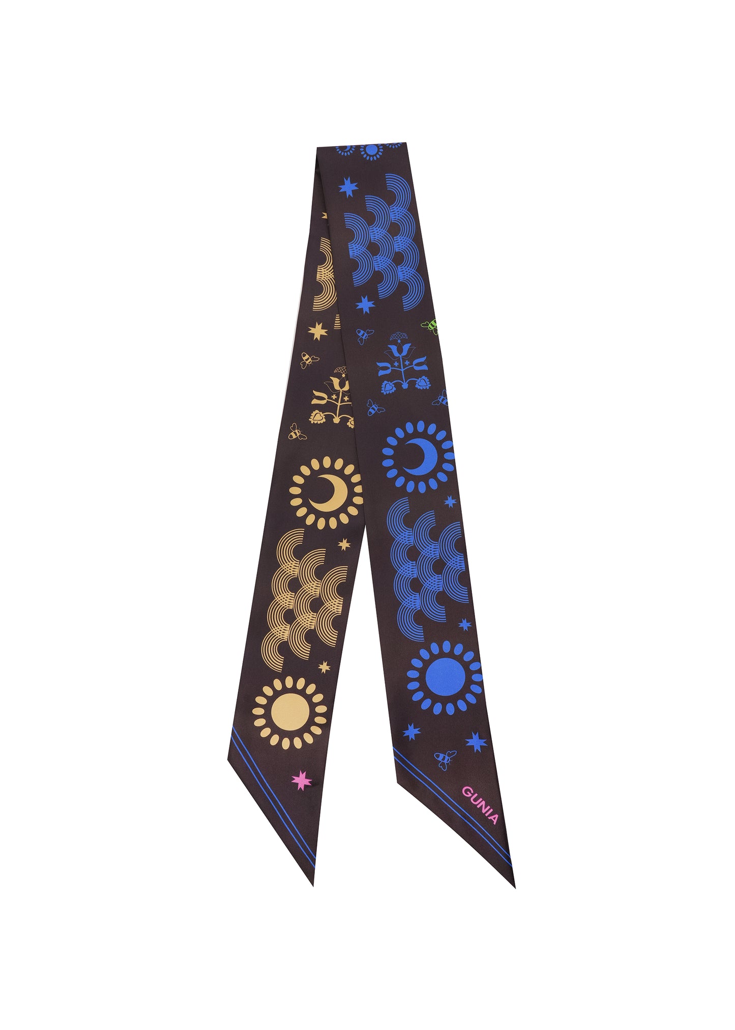 Silk headscarf long