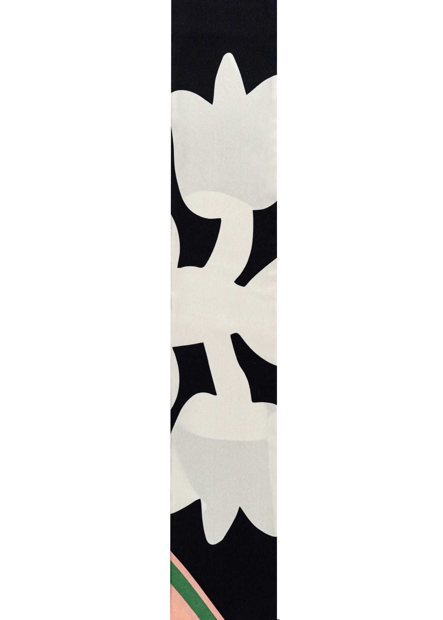 Long Silhouettes Scarf in Black