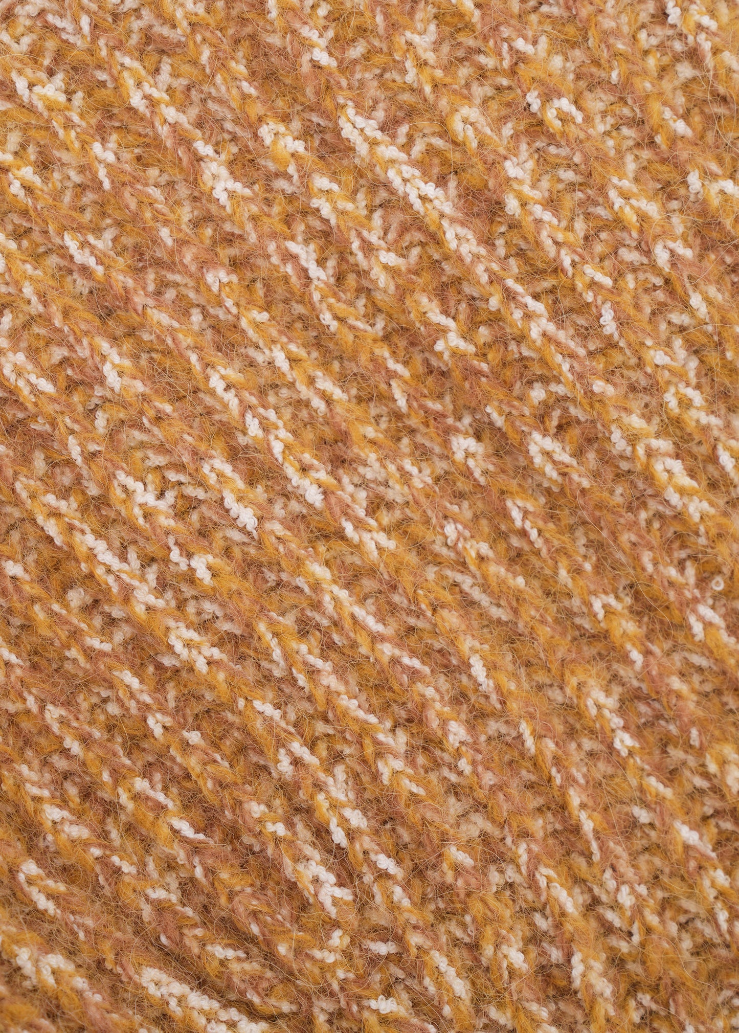 Scarf-like Beanie in Yellow