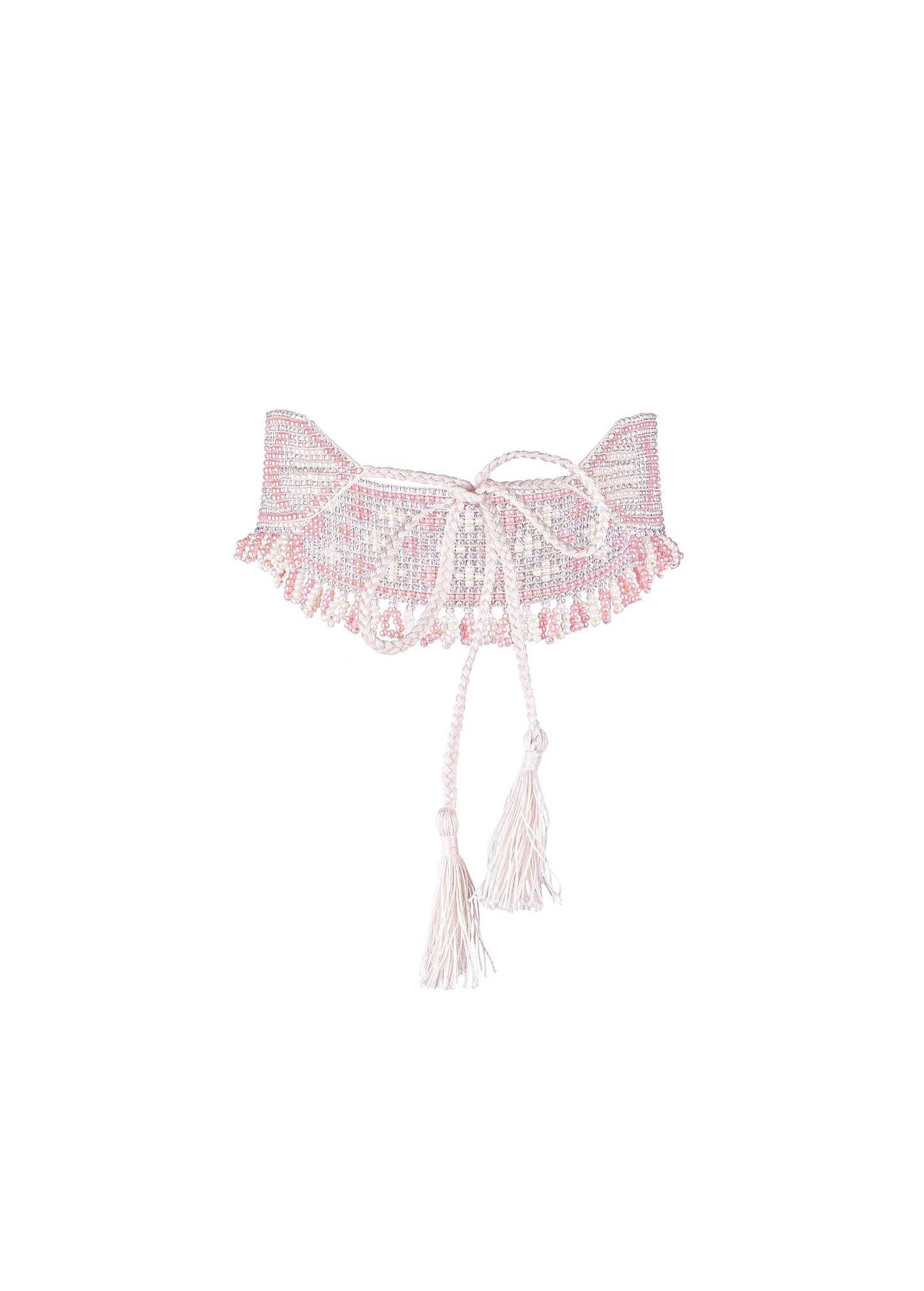 Mermaid Beaded Herdan in Pink