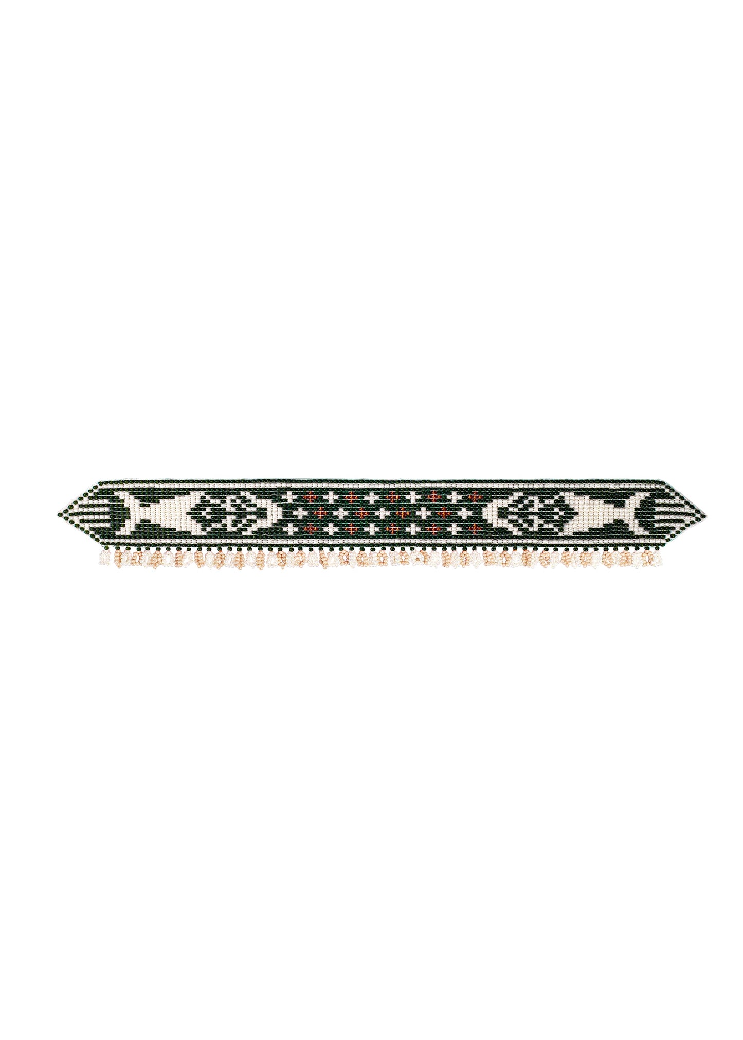 Mermaid Beaded Herdan in Green