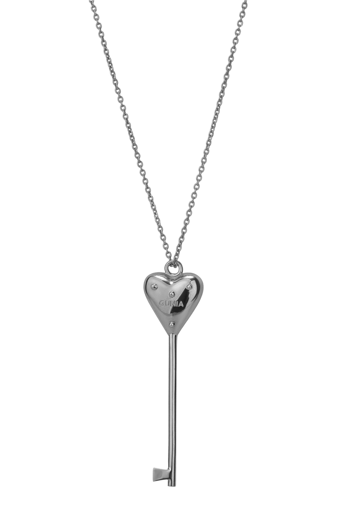 Key to the Heart Silver Pendant