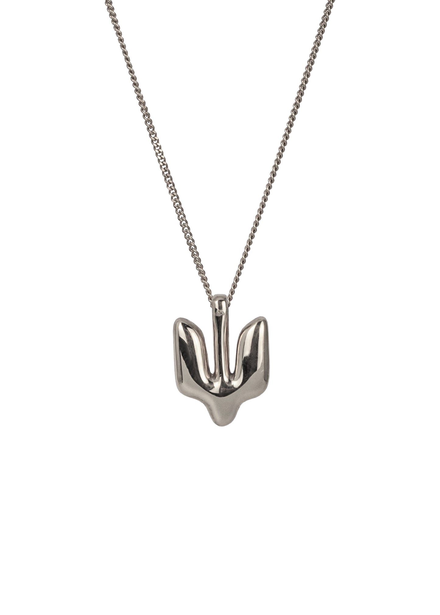Silver Pendant Trident small