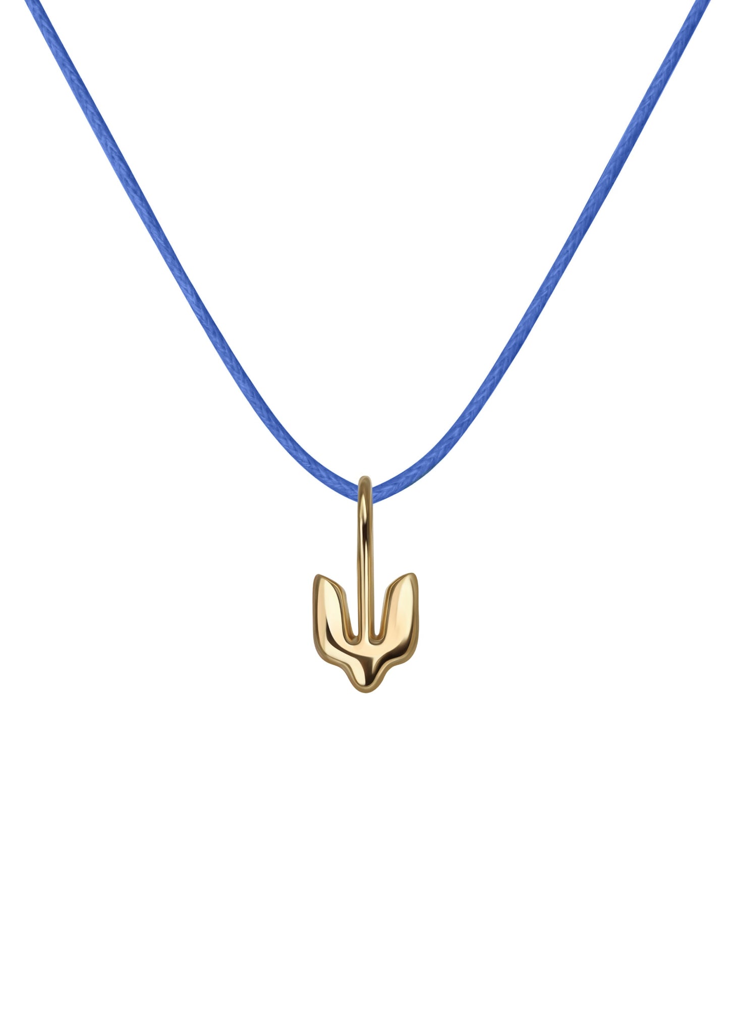 Gold Plated Pendant Trident for children