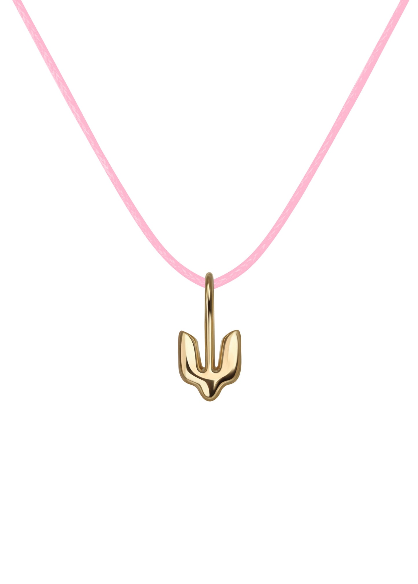 Gold Plated Pendant Trident for children