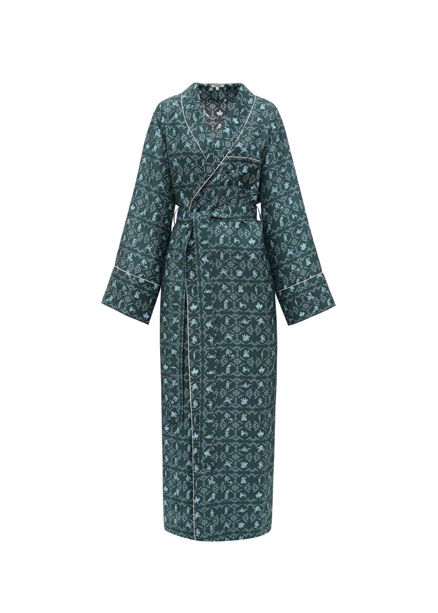 Long Silk Robe Vechornytsi in Dark