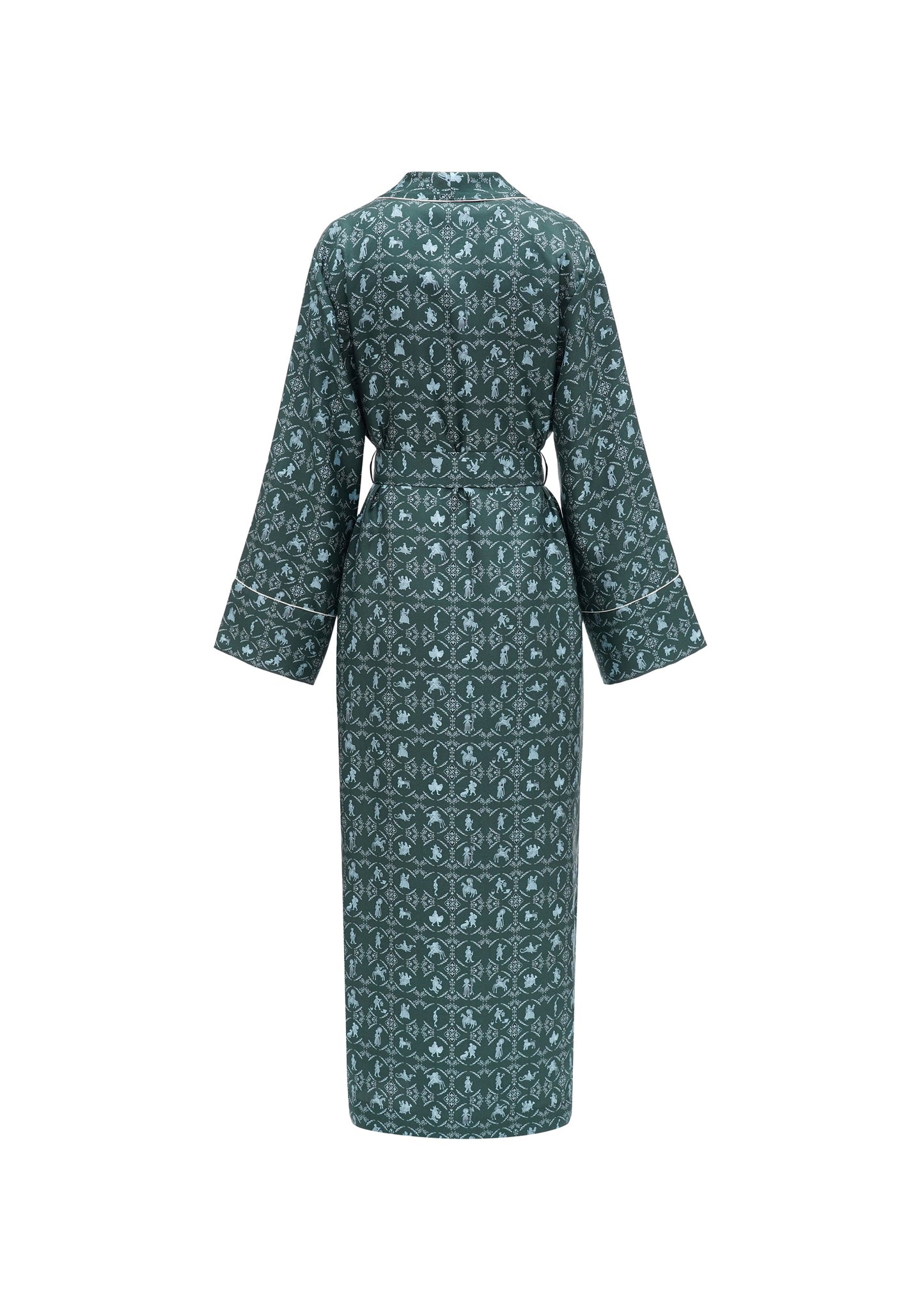 Long Silk Robe Vechornytsi in Dark