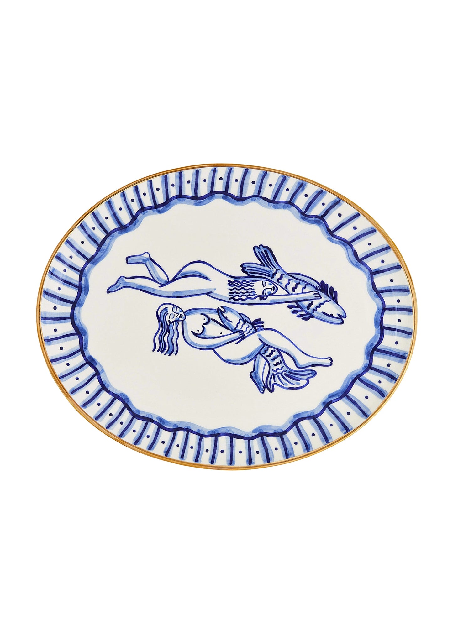 Ceramic plate with sirens