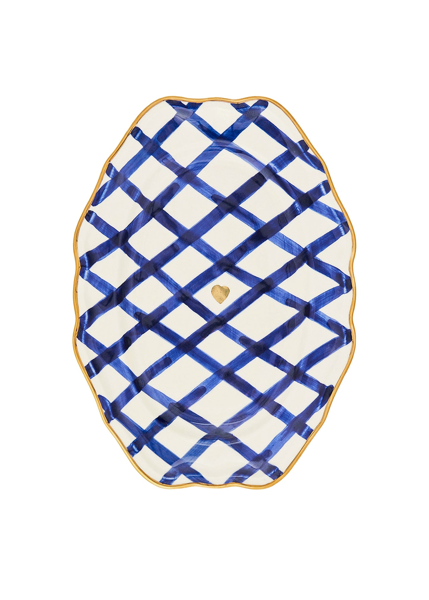Rabbit Scallop Oval Plate