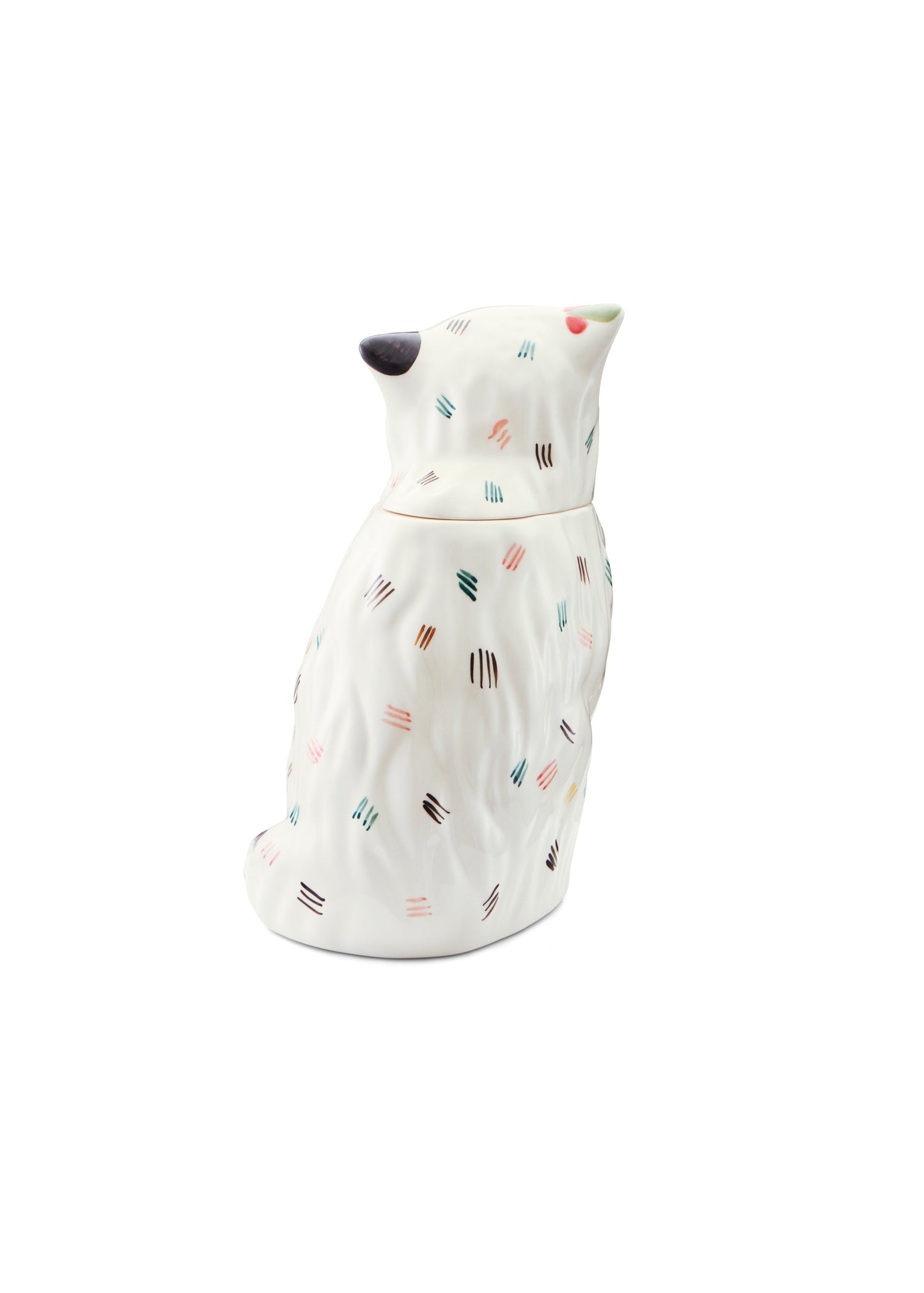 Kitten-shaped ceramic container