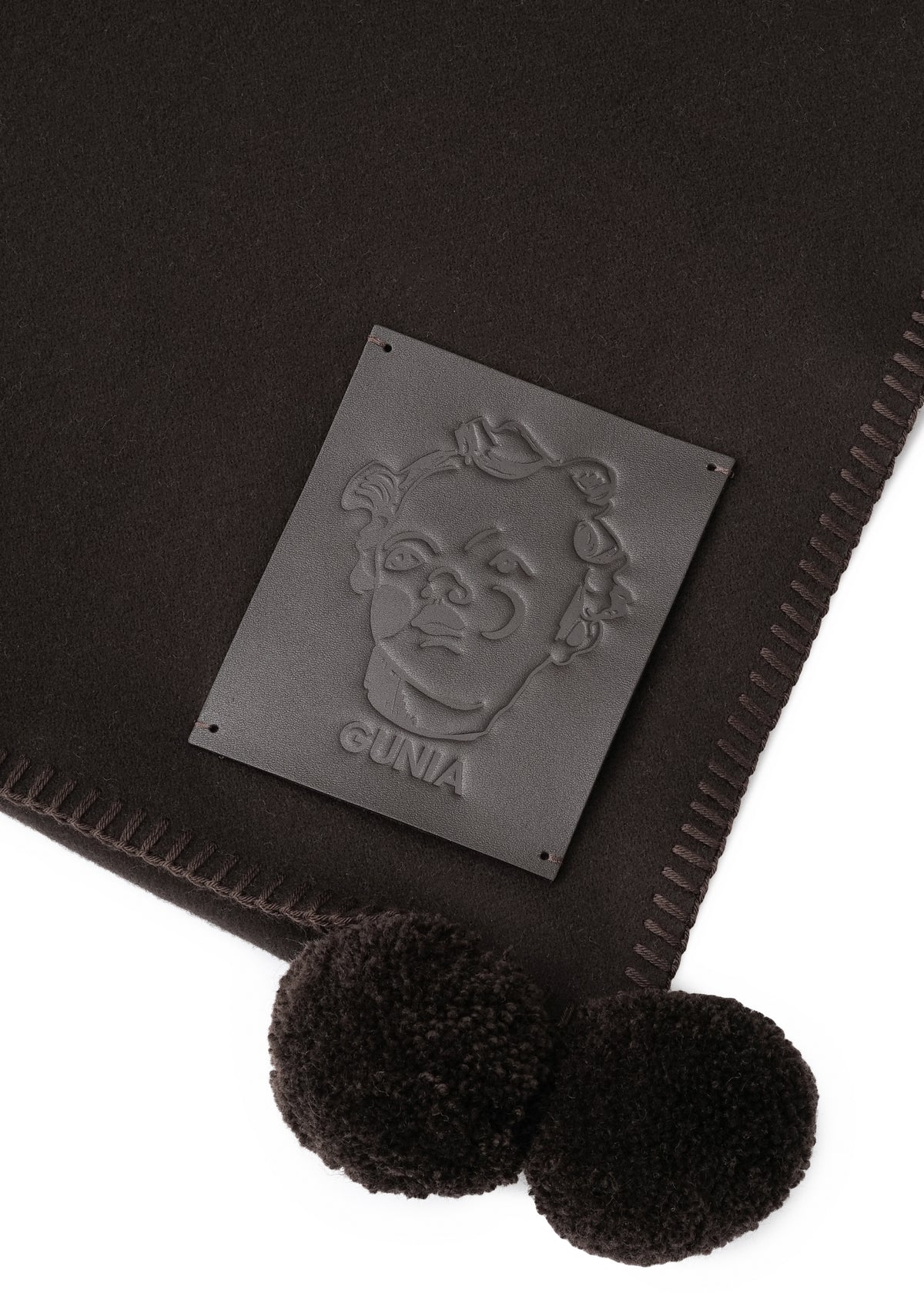 Textured Scarf in Brown