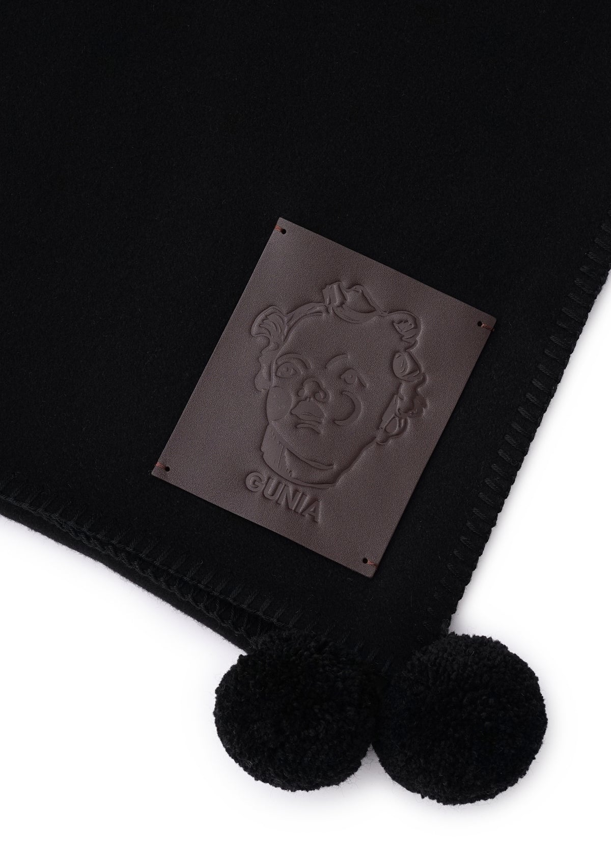 Textured Scarf in Black