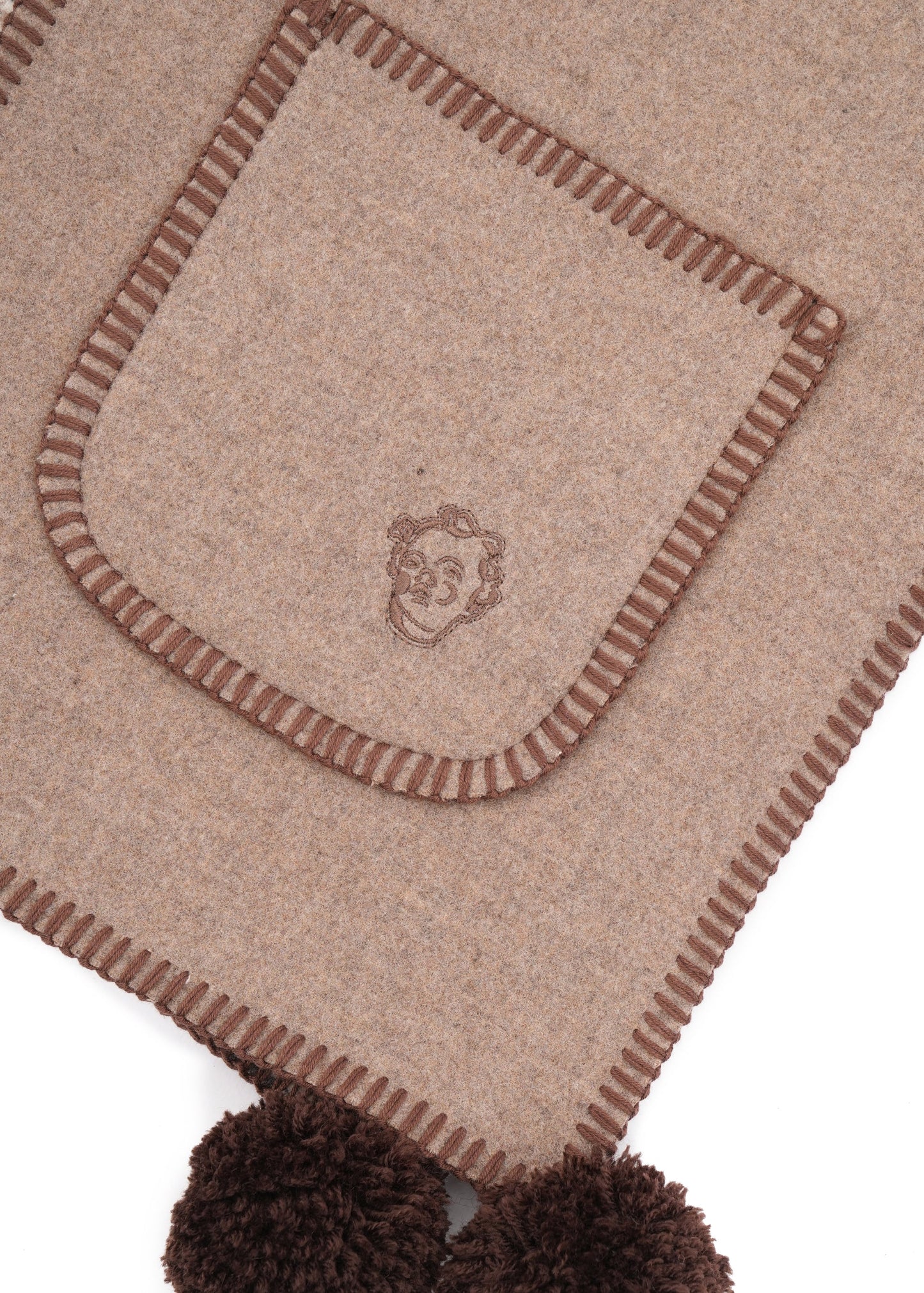 GUNIA Cashmere Scarf in Brown