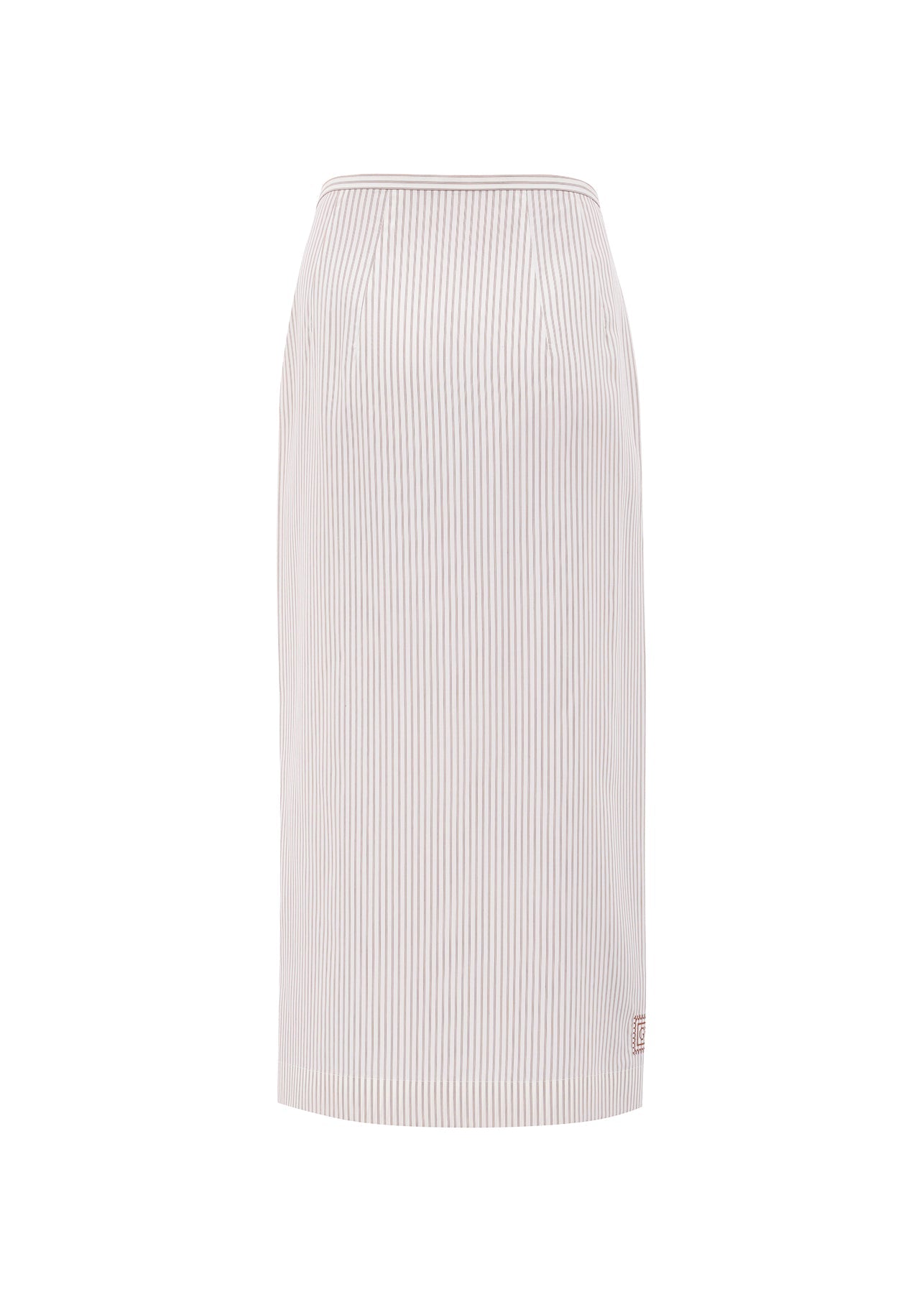 Striped Wrap Skirt