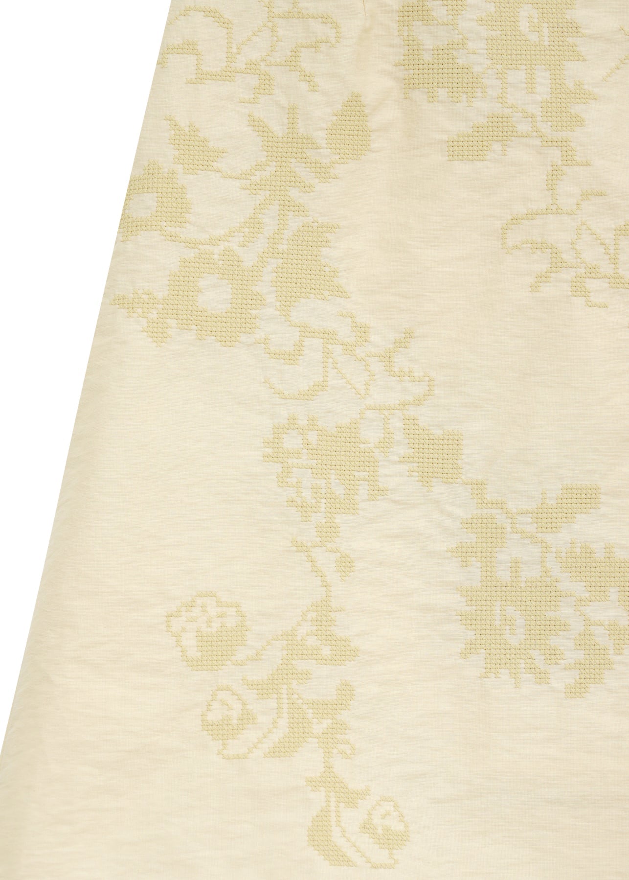 Mini skirt with Tyn Embroidery in yellow