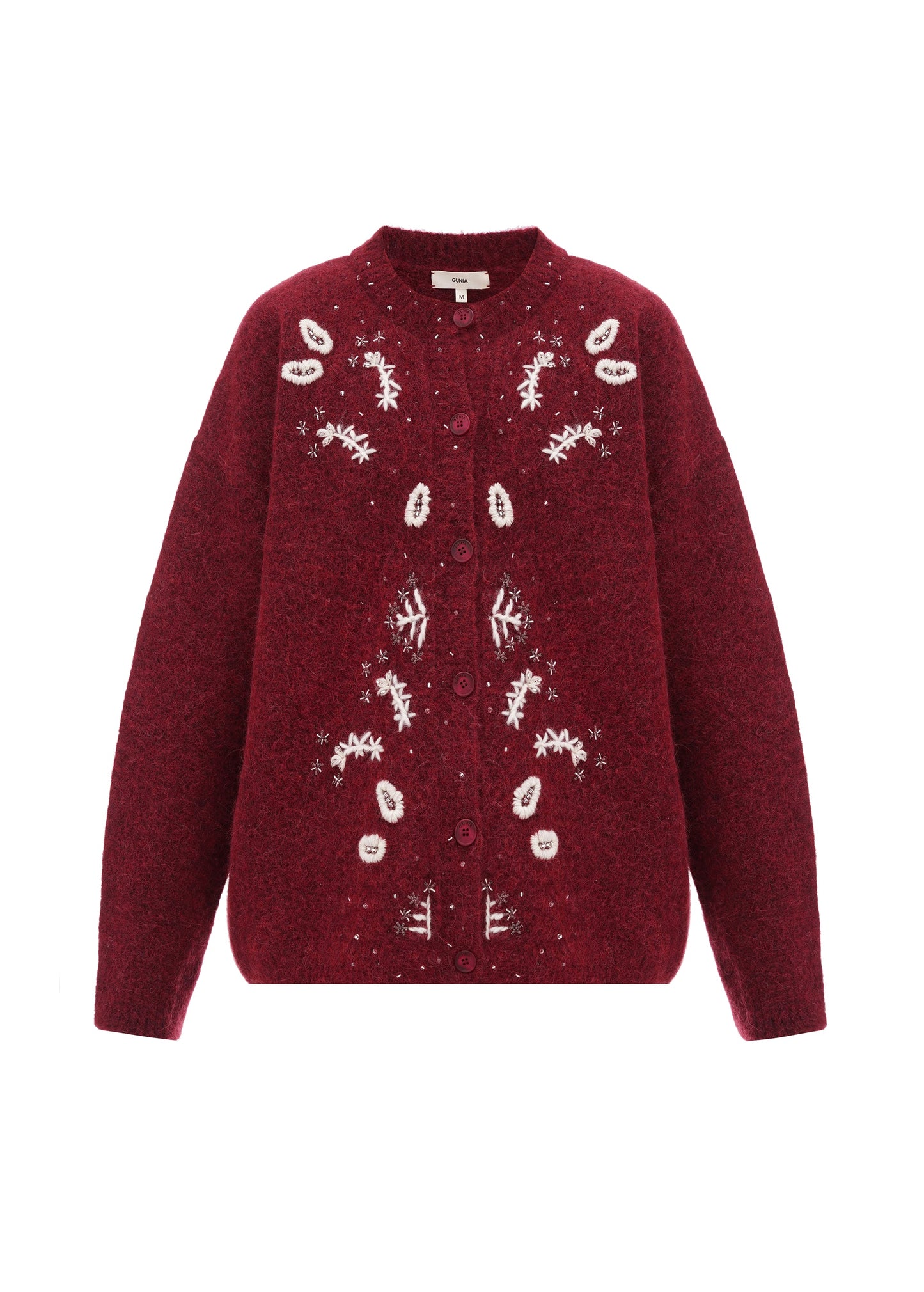 Squill Cardigan in Burgundy