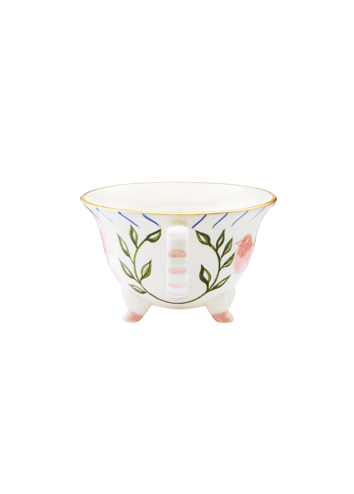 Ceramic cup with birds