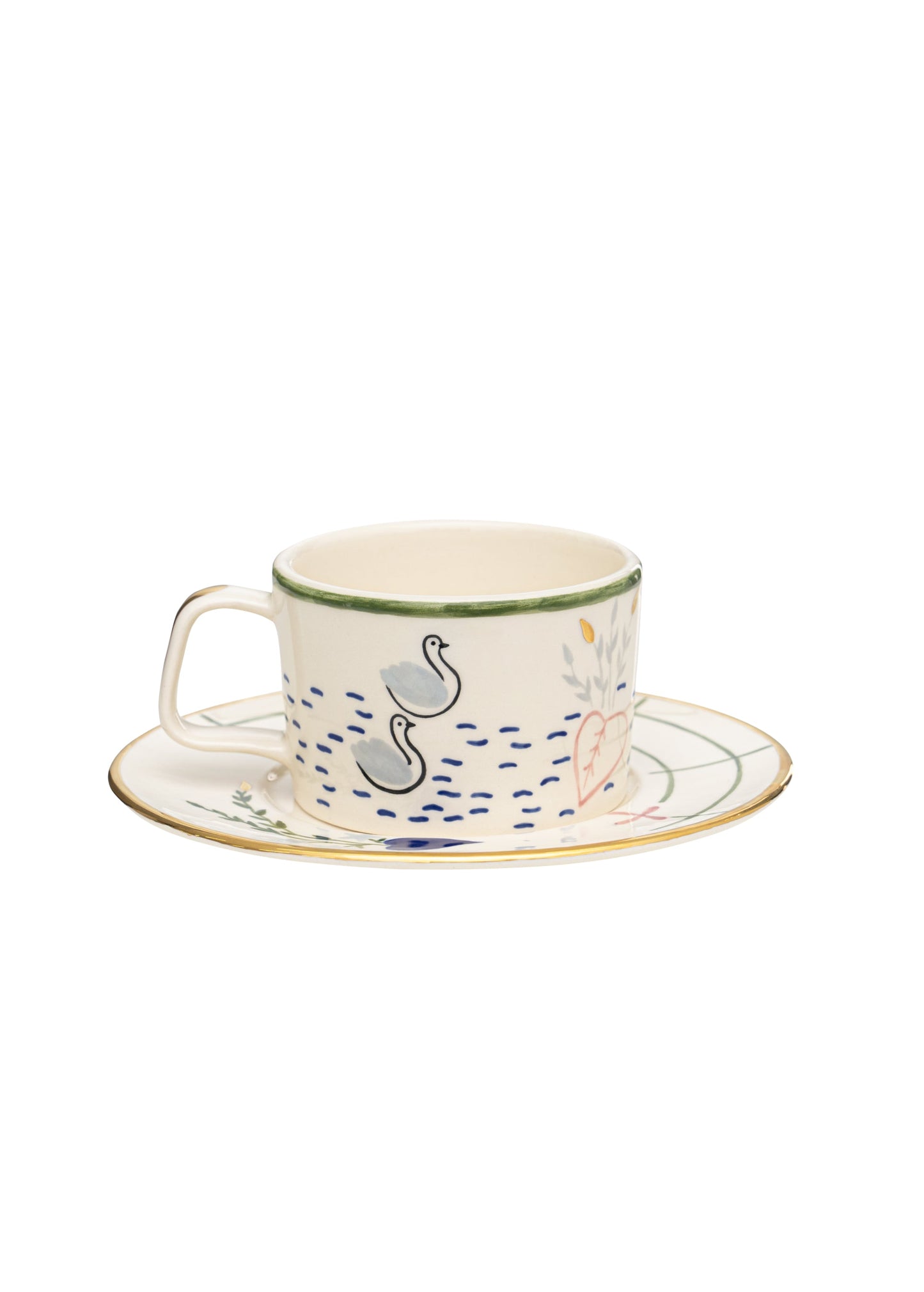 Tea Cup and Saucer Set Pond