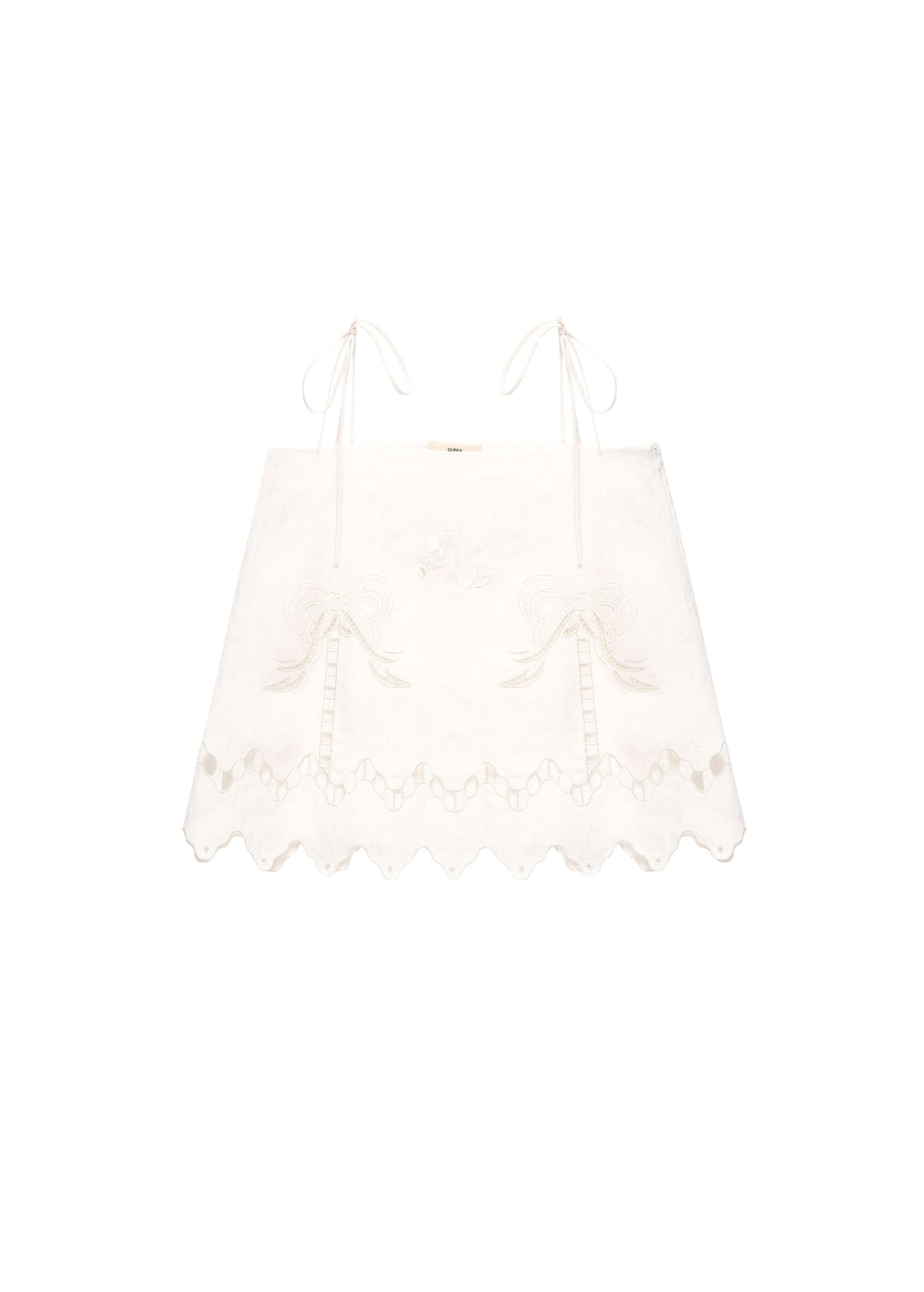 Yasna Embroidered Top in Milk
