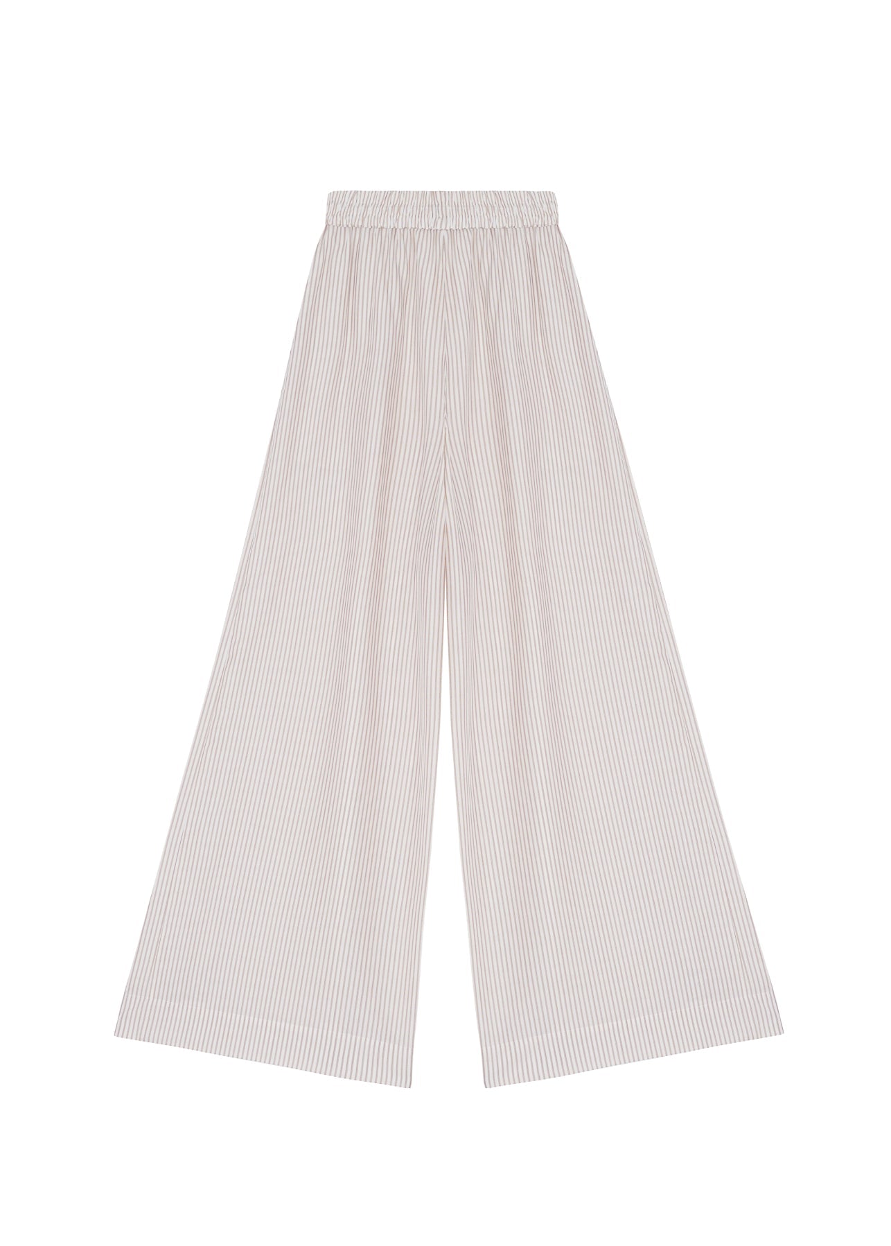 Palazzo Trousers in Light Stripes