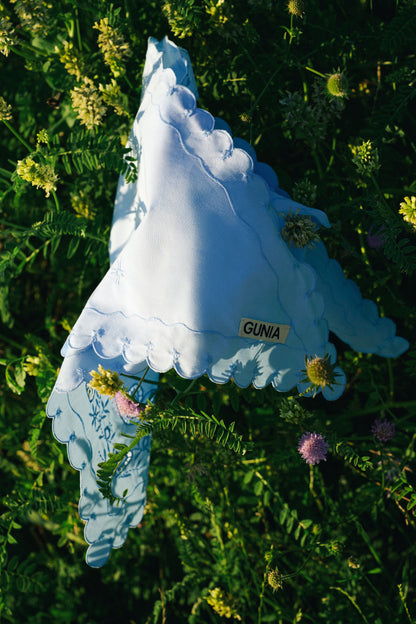 Light Blue Vytynanka Headscarf