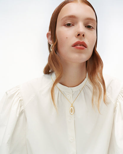 Serpent Necklace in White