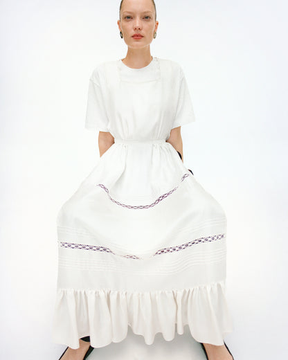 Lace Apron in Milk