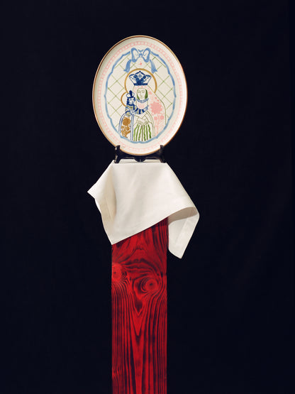 Virgin and Child Oval Plate