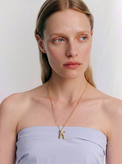 Narbut Pendant «К» Gold-Plated