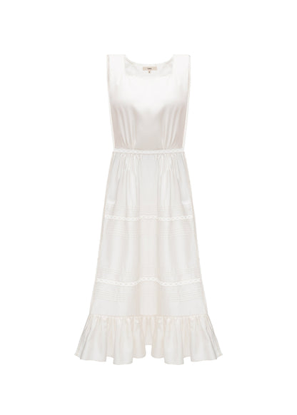 Lace Apron in Milk