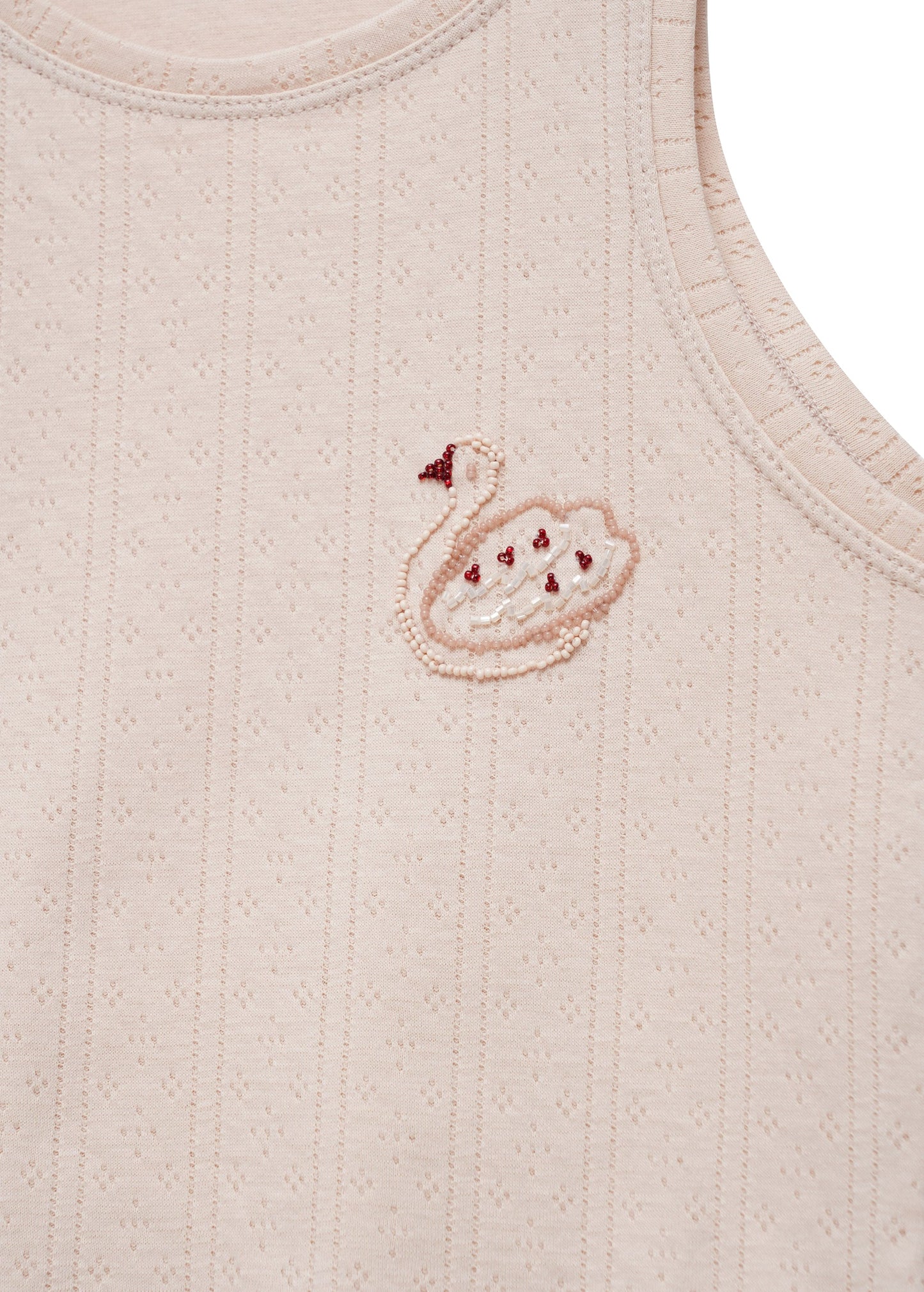 Textured Sleeveless Bodysuit