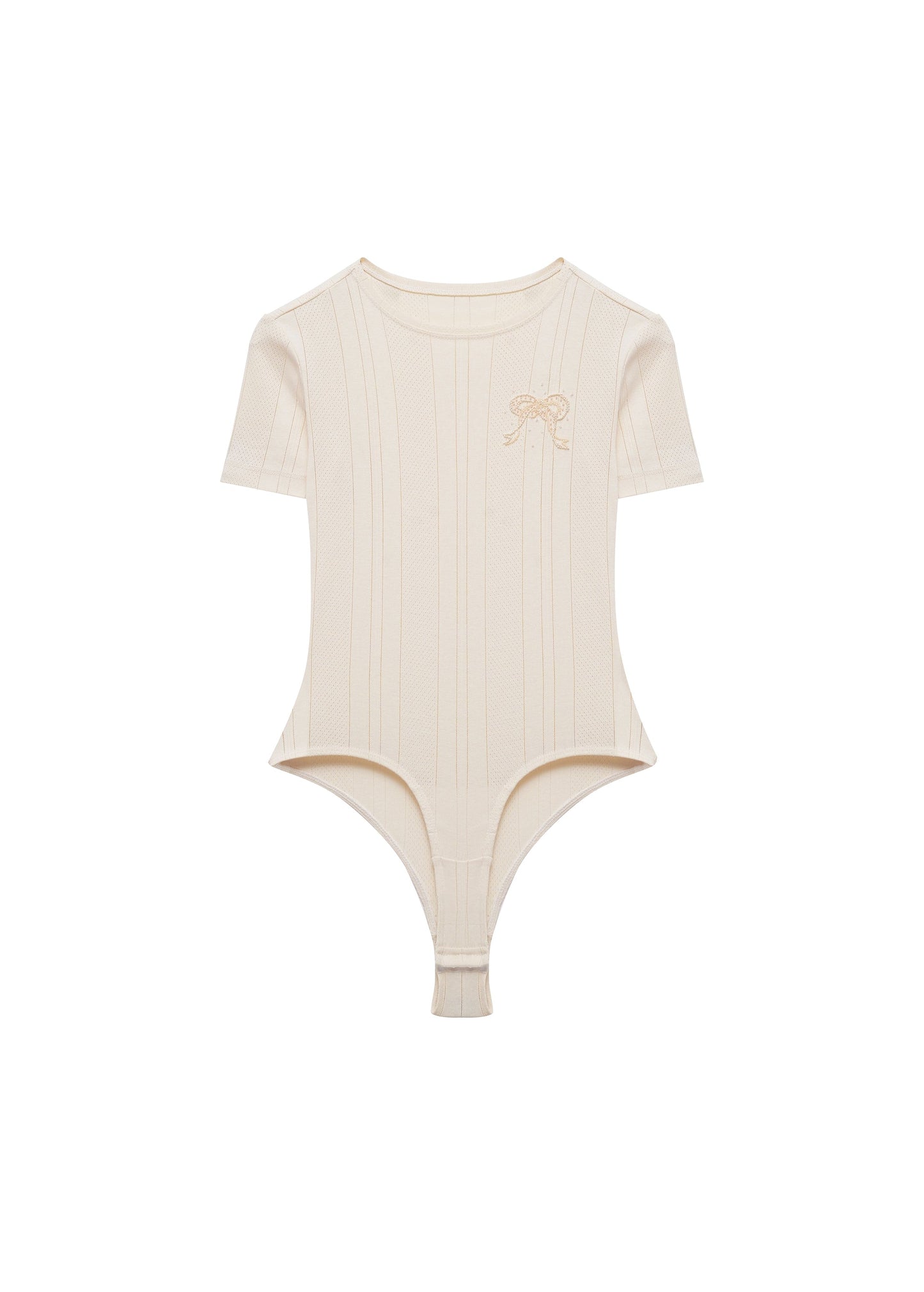 Textured T-Shirt Bodysuit