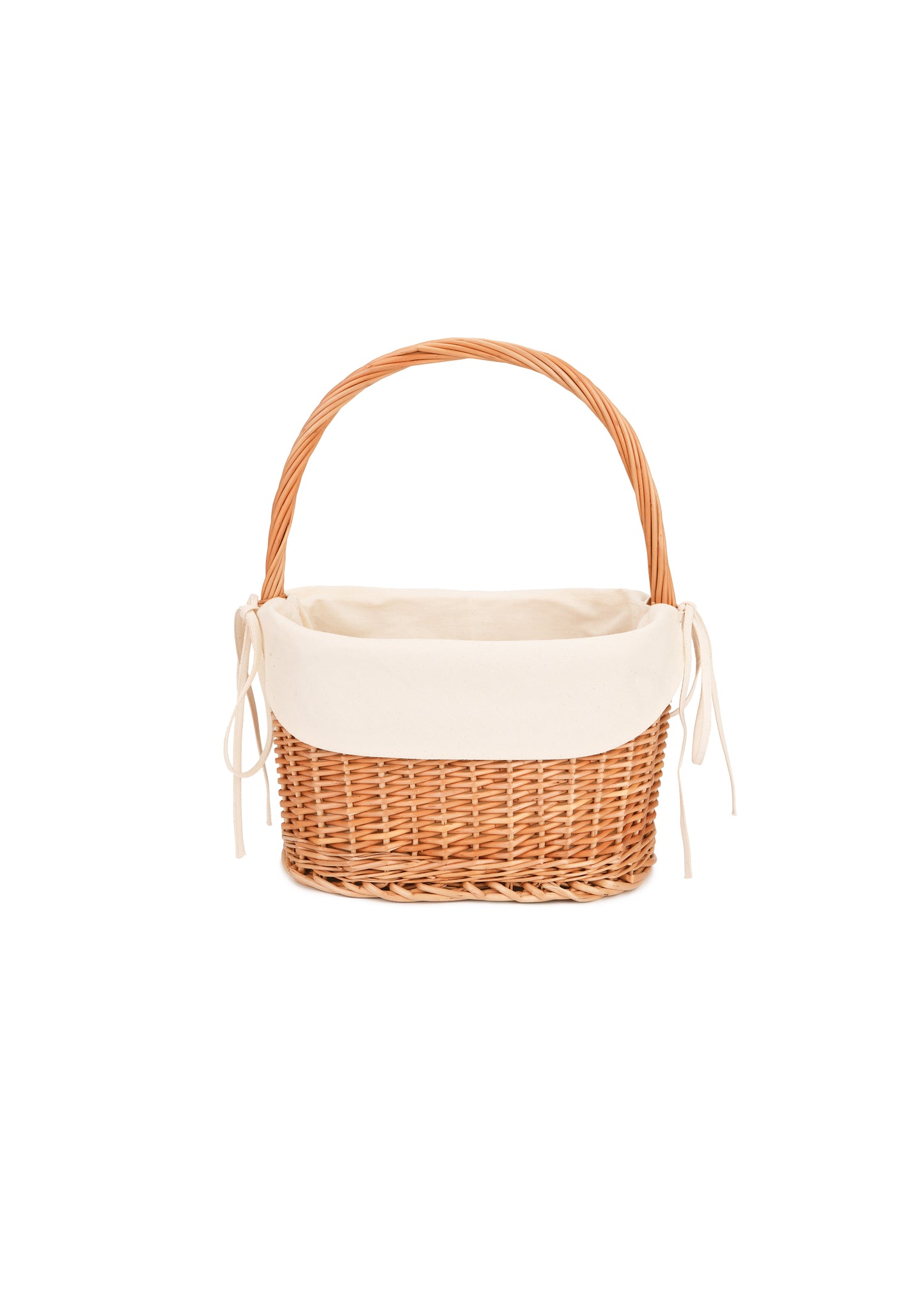 Easter Cradle-Like Basket with a green strap