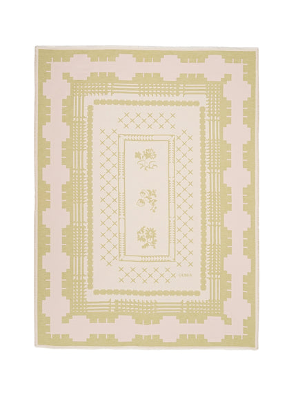 Ruzha Throw Blanket in Green