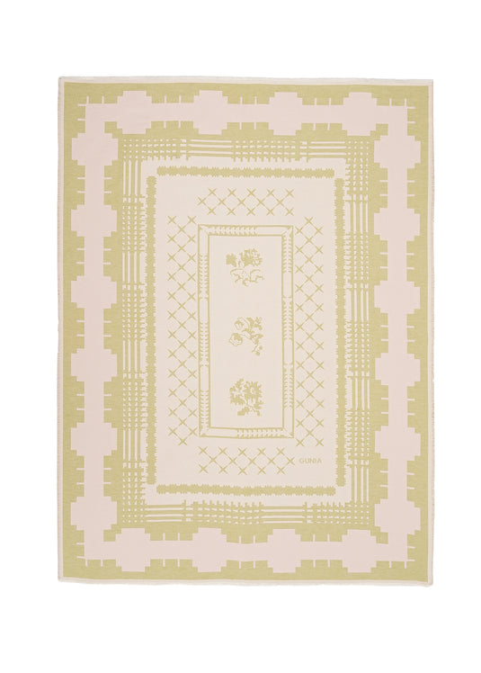 Ruzha Throw Blanket in Green